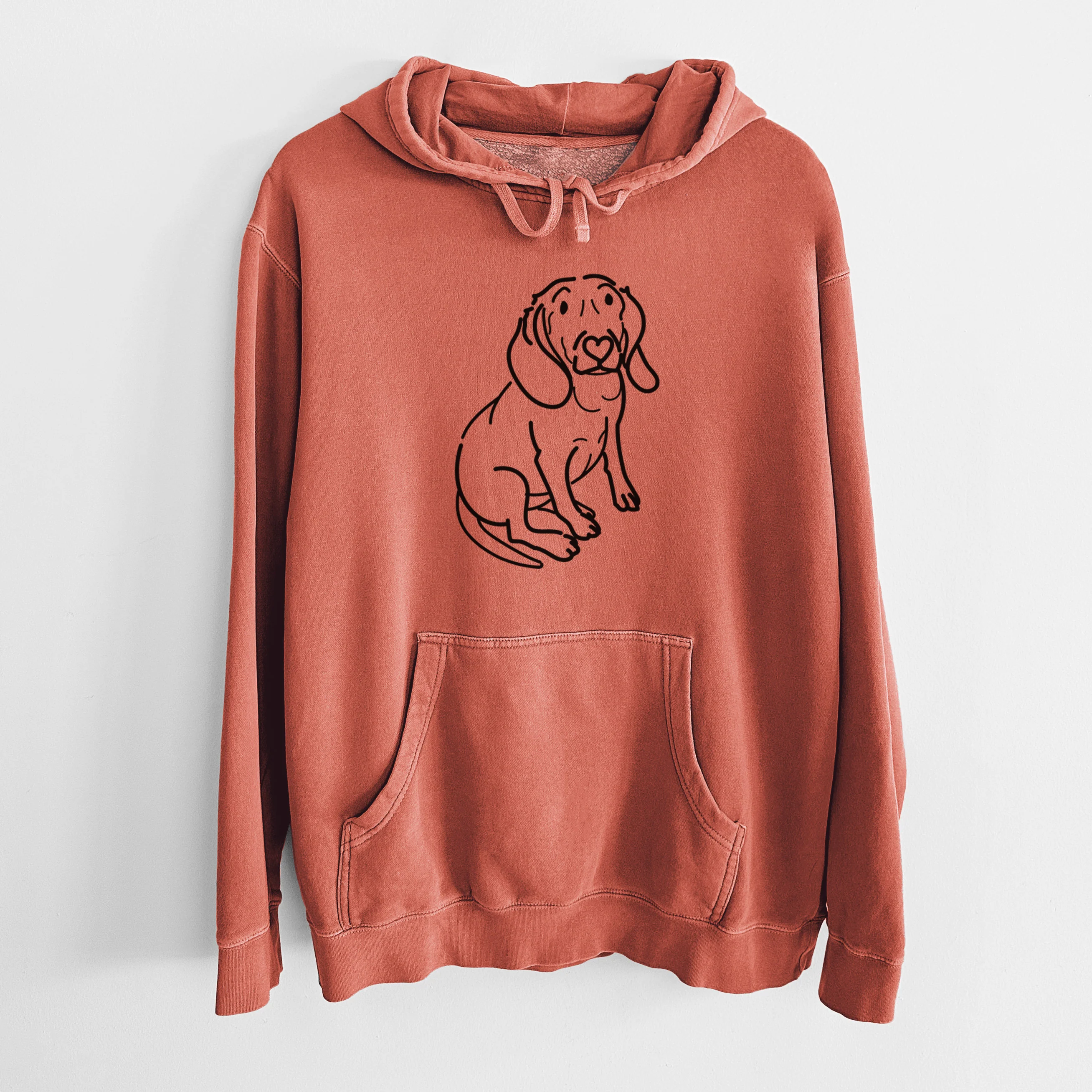Love Always Beagle - Lilly - Unisex Pigment Dyed Hoodie - Image 15
