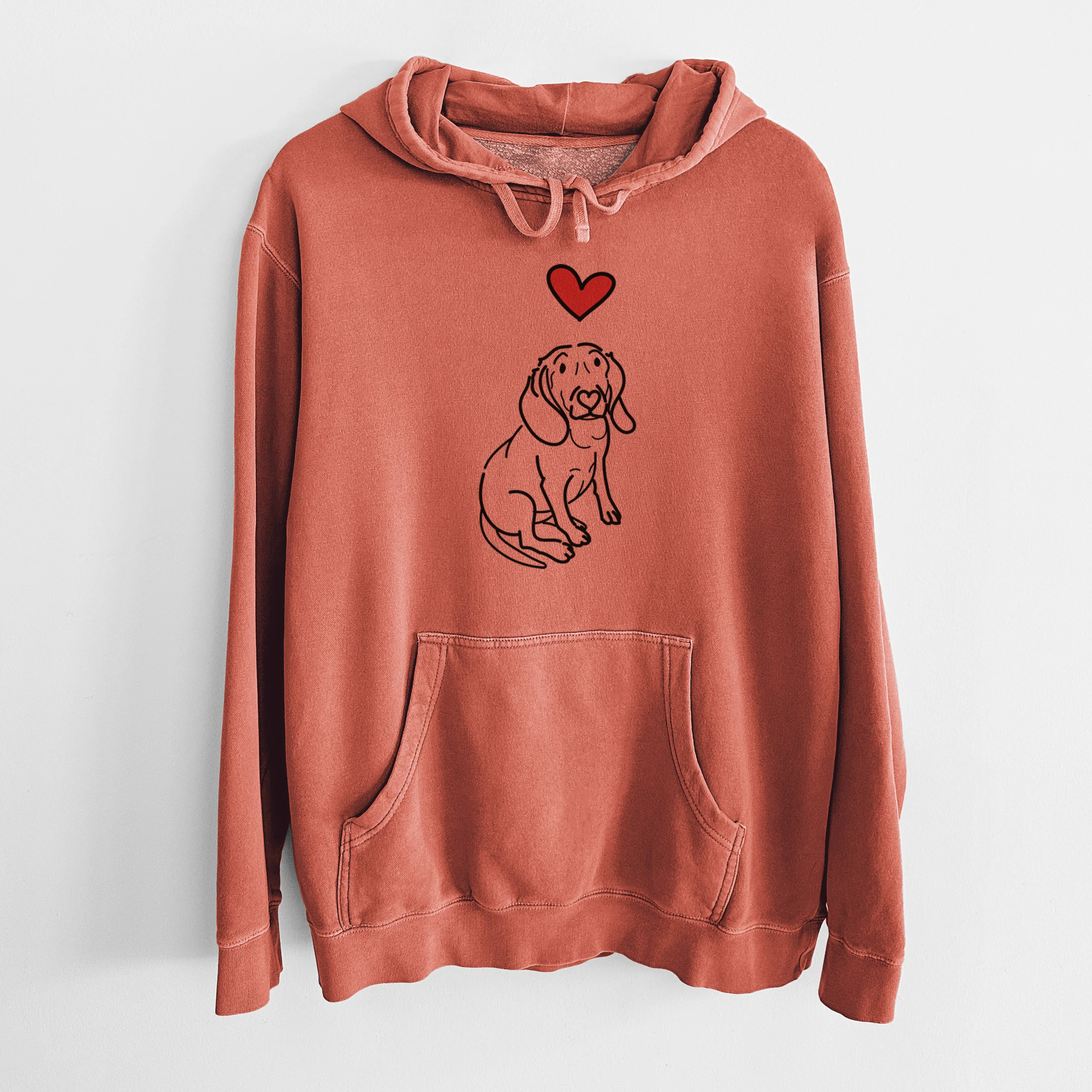 Love Always Beagle - Lilly - Unisex Pigment Dyed Hoodie - Image 8