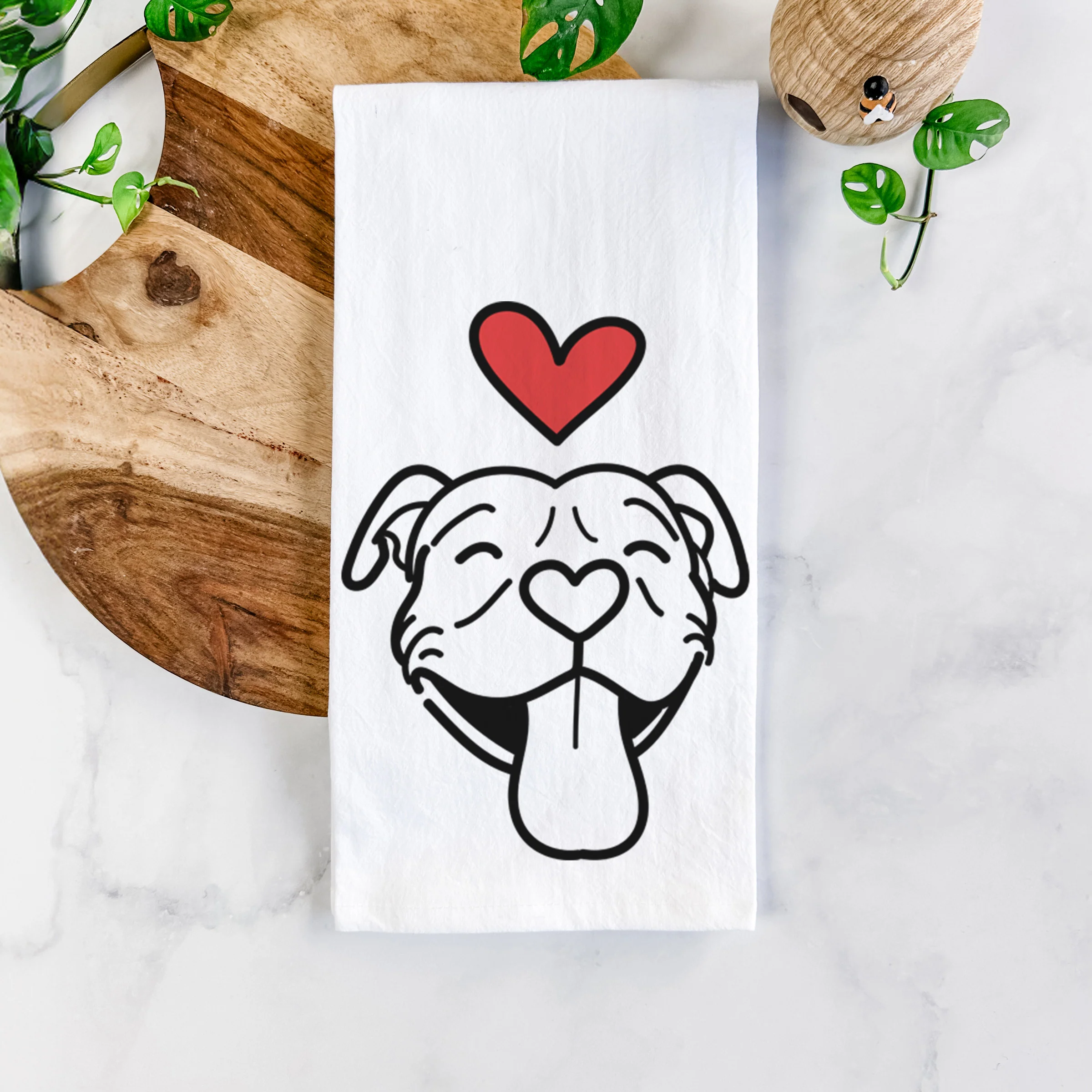 Love Always Pitbull - Louie - Tea Towel - Image 5