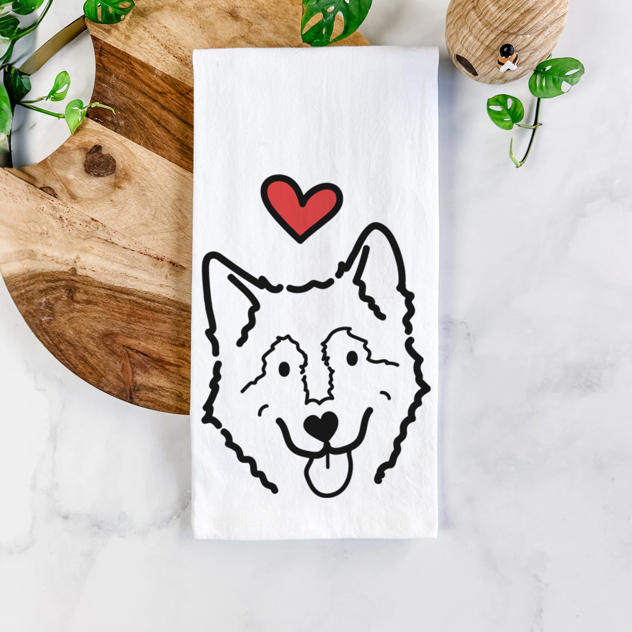 Love Always Alaskan Malamute - Max - Tea Towel - Image 5