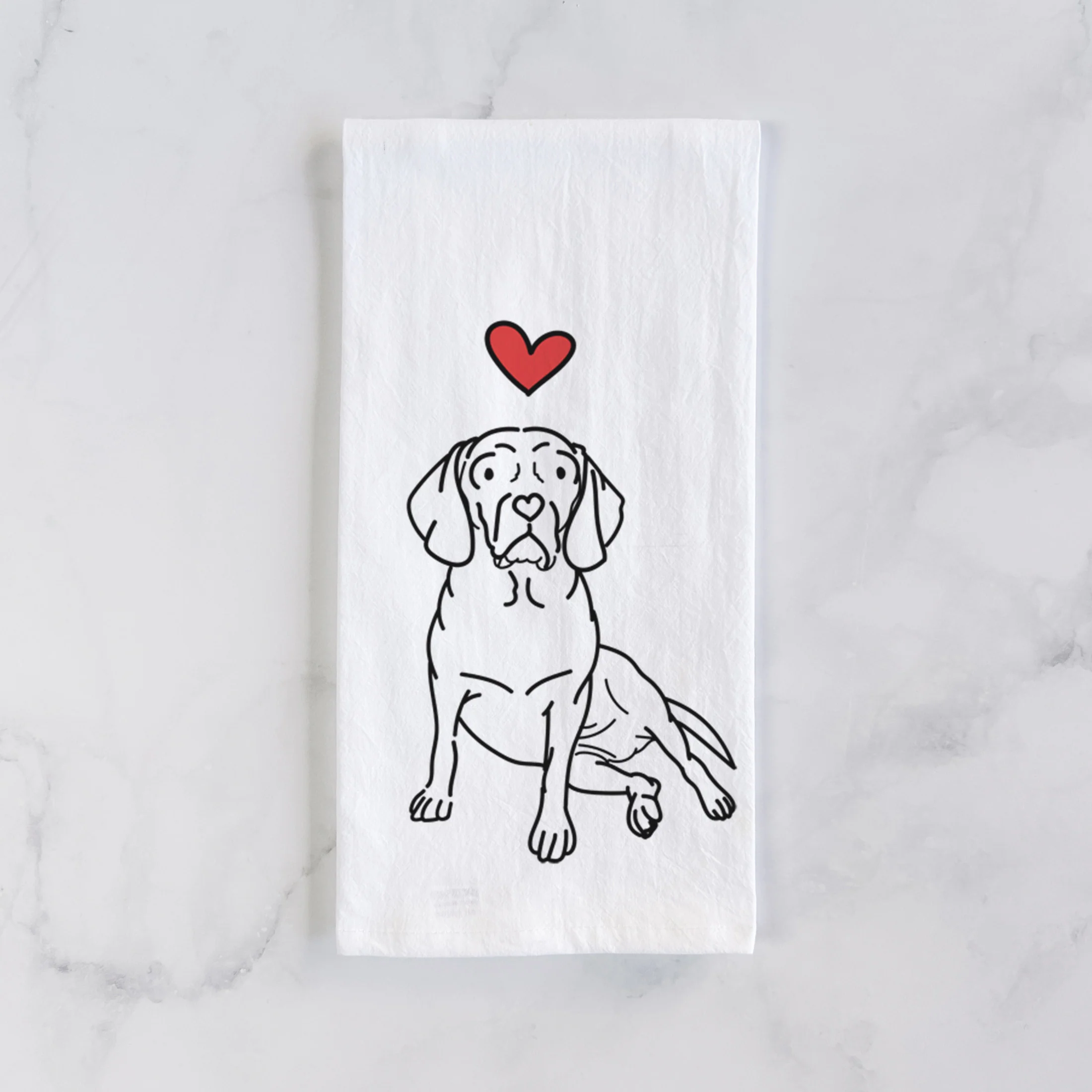 Love Always Puggle - Mayble - Tea Towel - Image 2