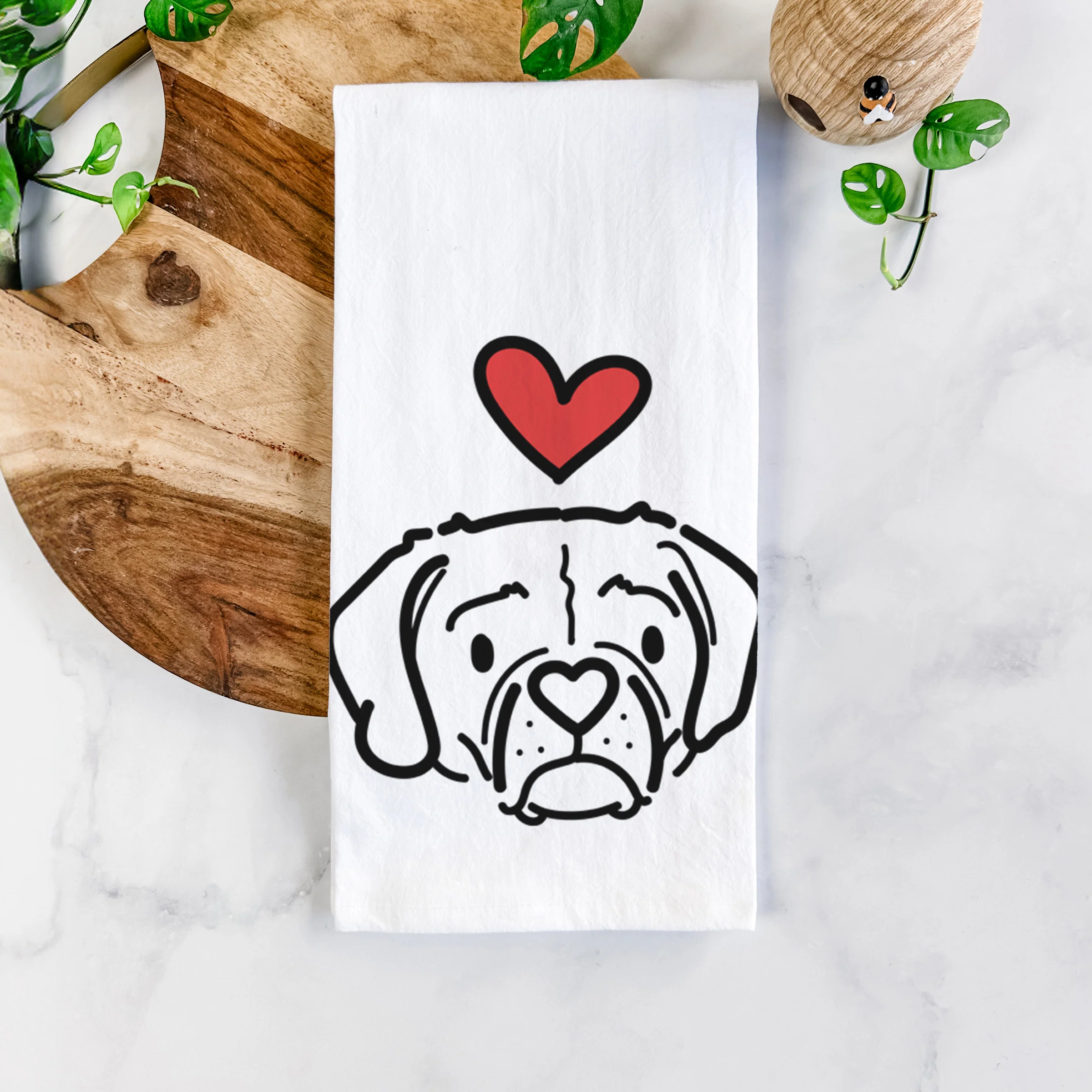 Love Always Puggle - Mitzi - Tea Towel - Image 5