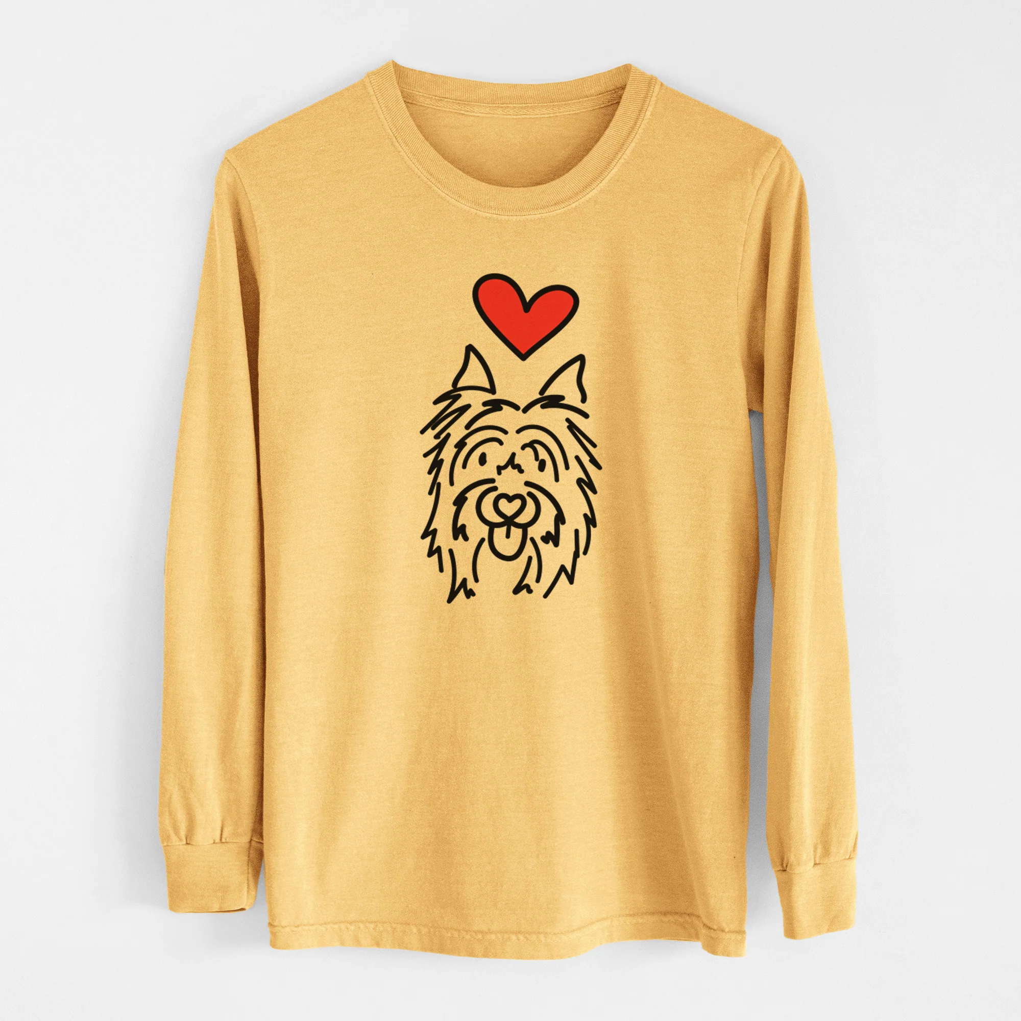 Love Always Silky Terrier - Monty - Heavyweight 100% Cotton Long Sleeve - Image 6
