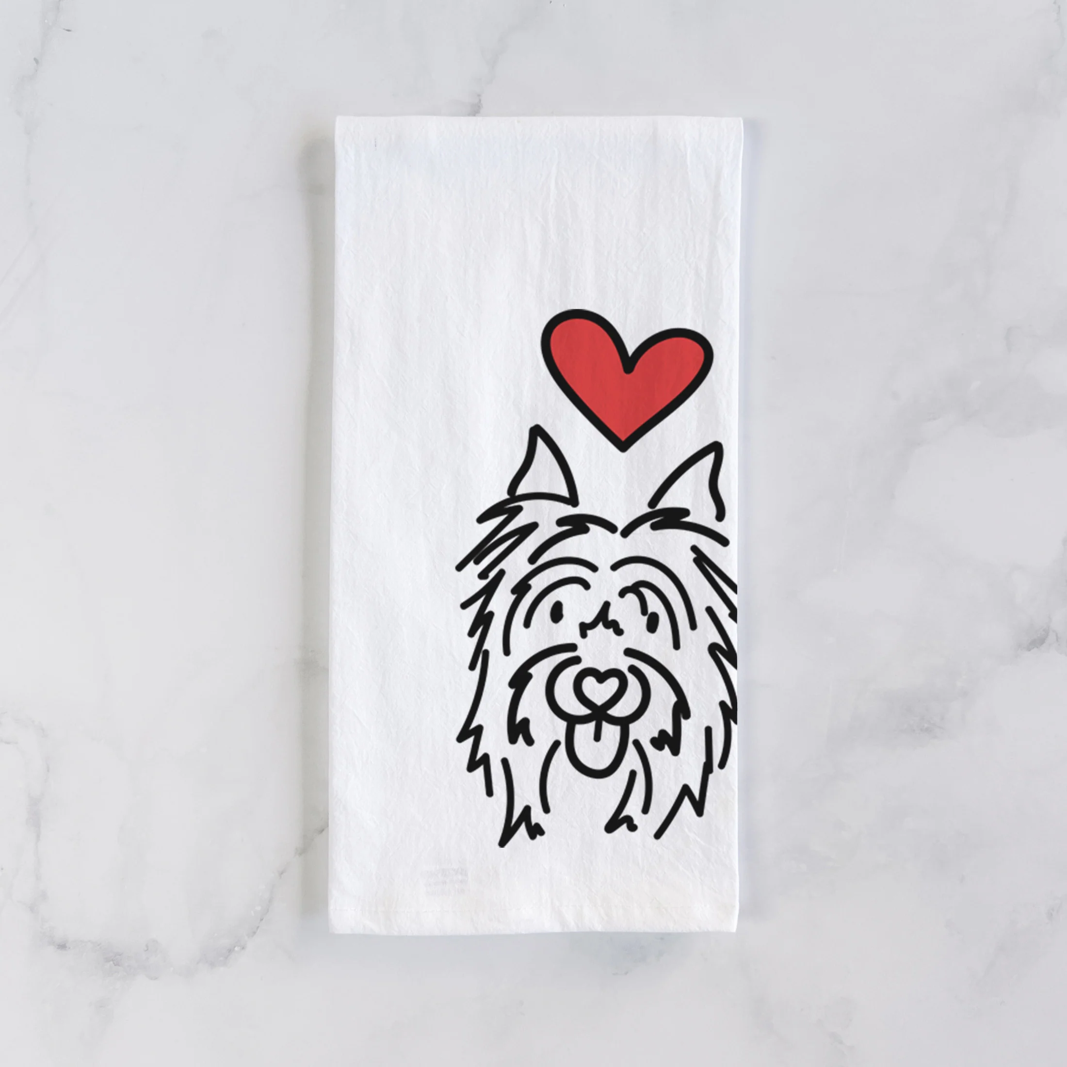 Love Always Silky Terrier - Monty - Tea Towel - Image 2