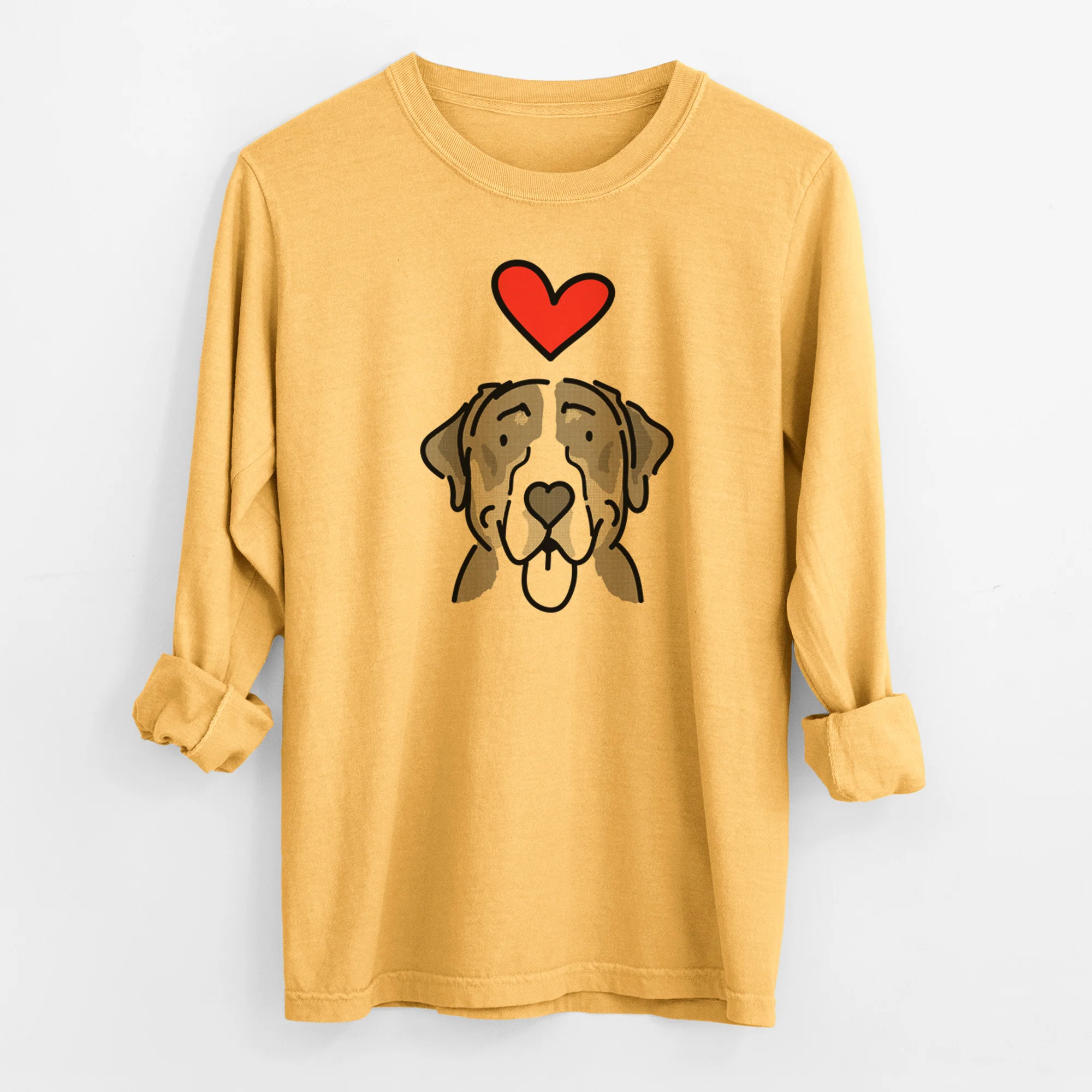 Love Always Greater Swiss Mountain Dog - Moose - Heavyweight 100% Cotton Long Sleeve - Image 2
