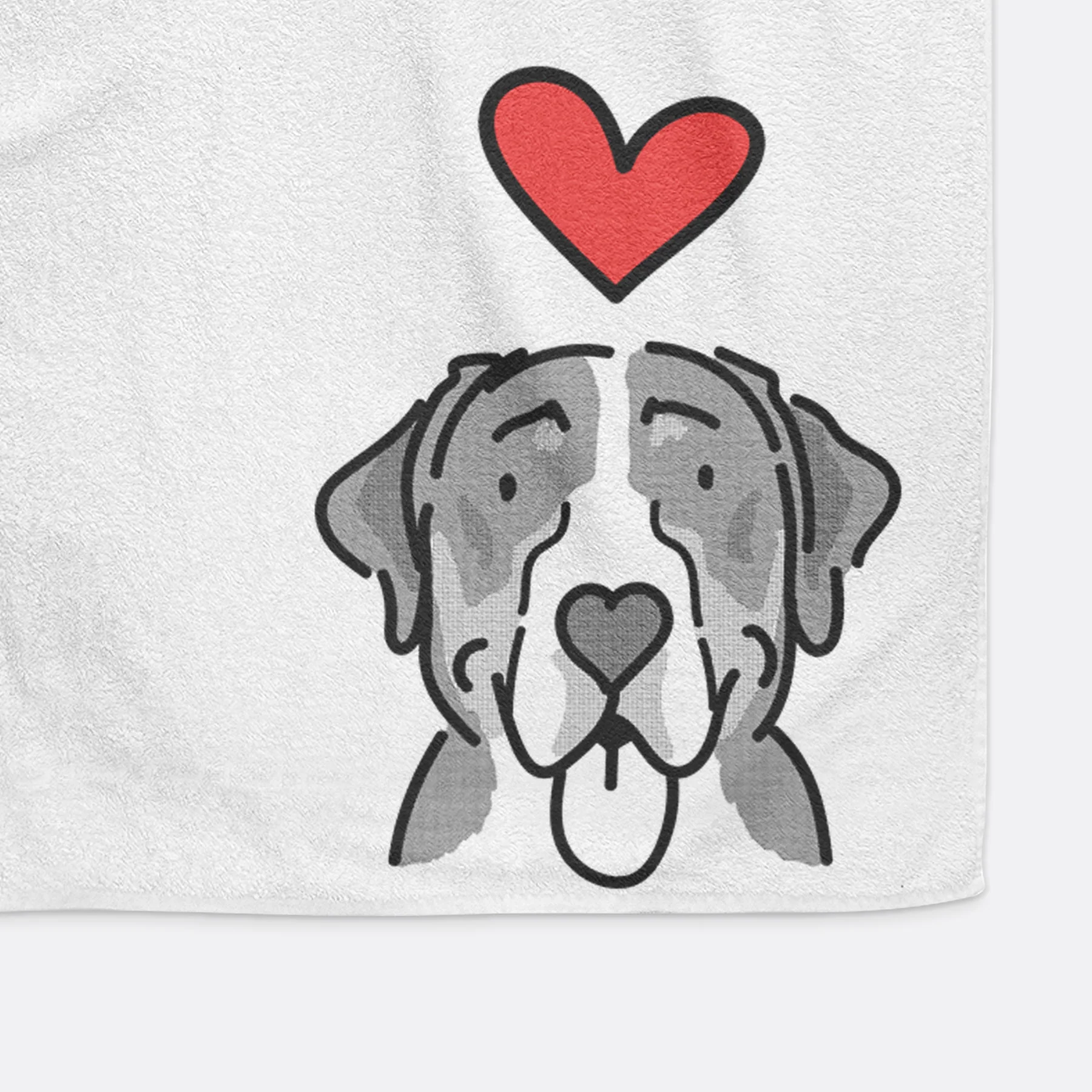Love Always Greater Swiss Mountain Dog - Moose - Hand Towel - Image 3