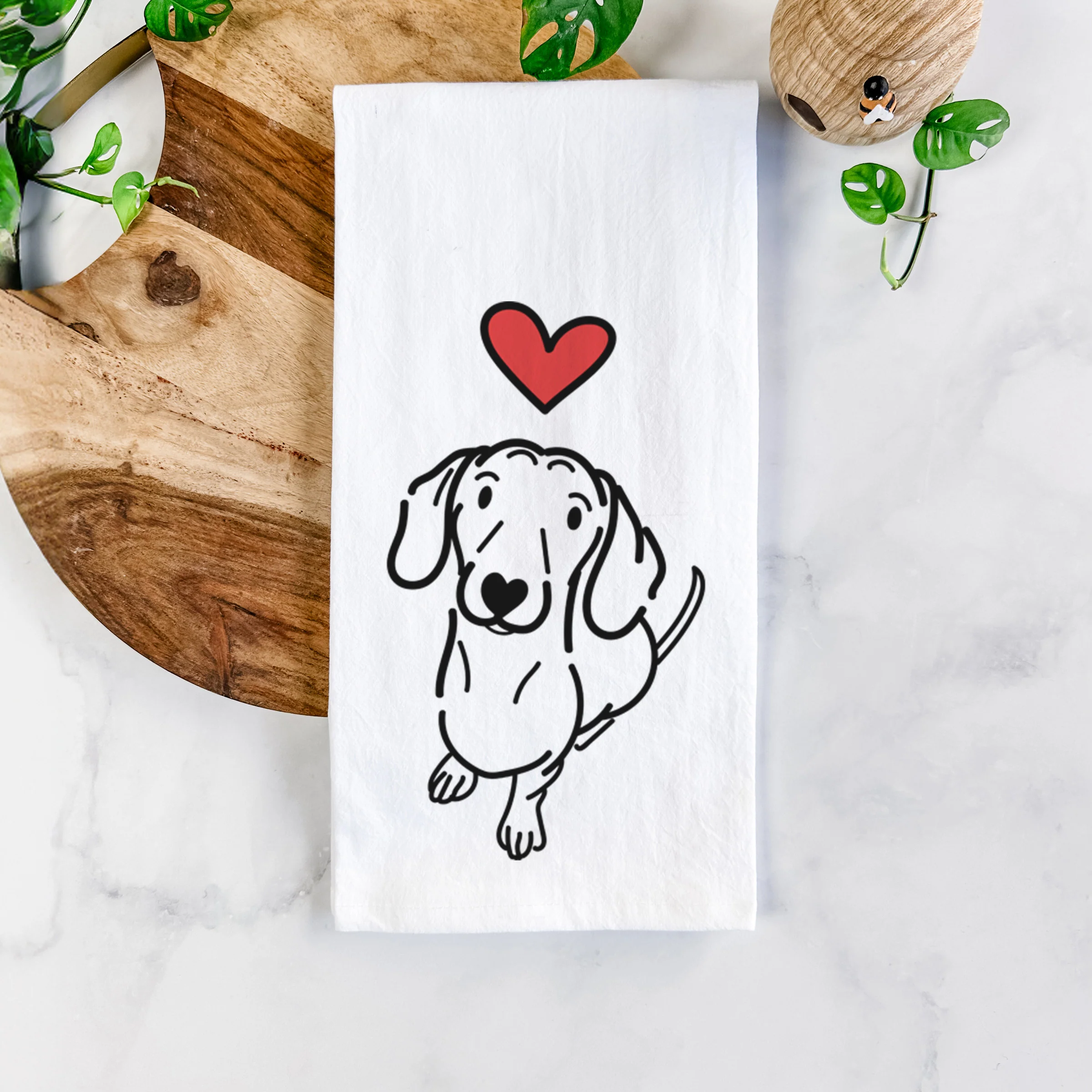 Love Always Dachshund - Moxie - Tea Towel - Image 5