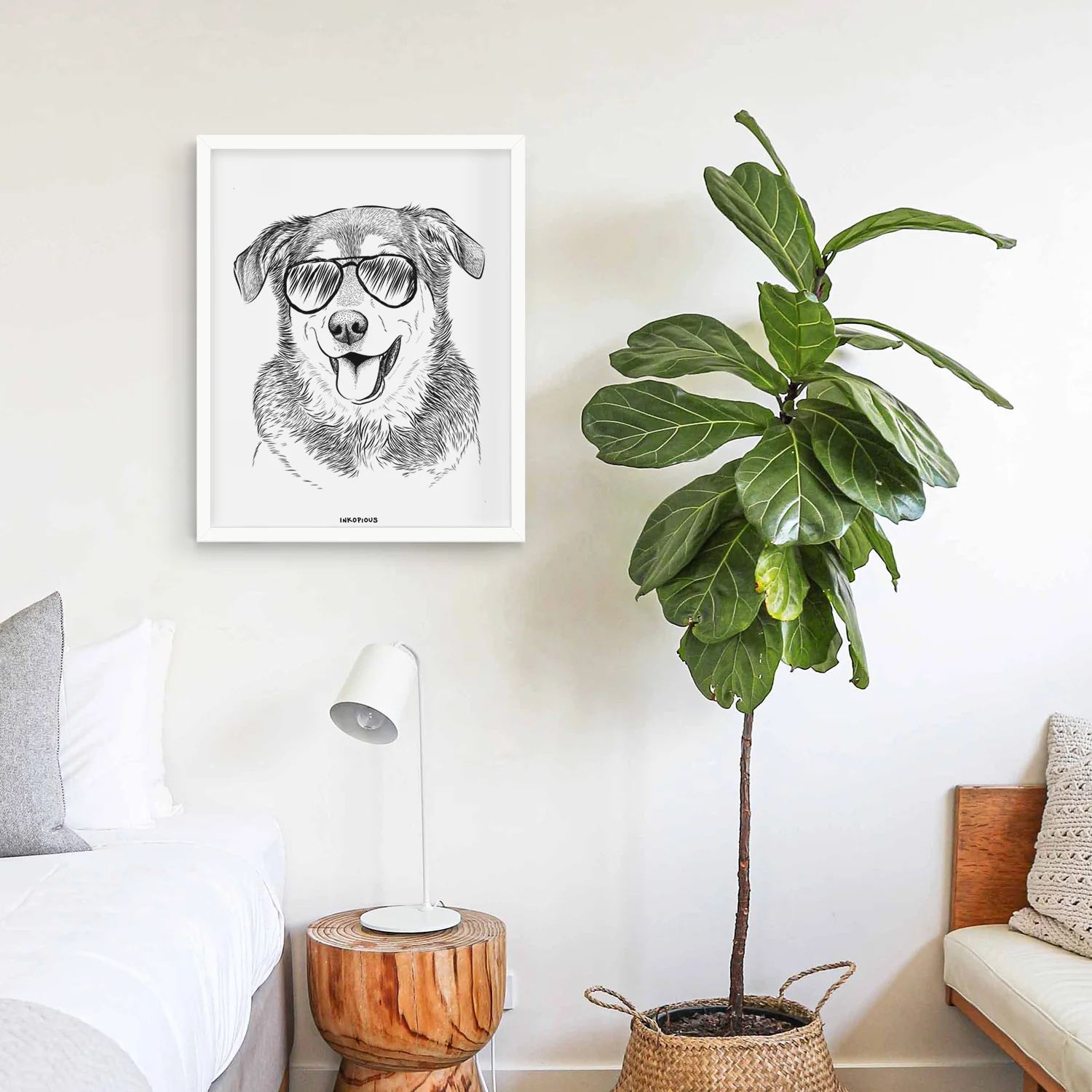 Lance the Lab/Shepherd Mix Art Print - Image 14