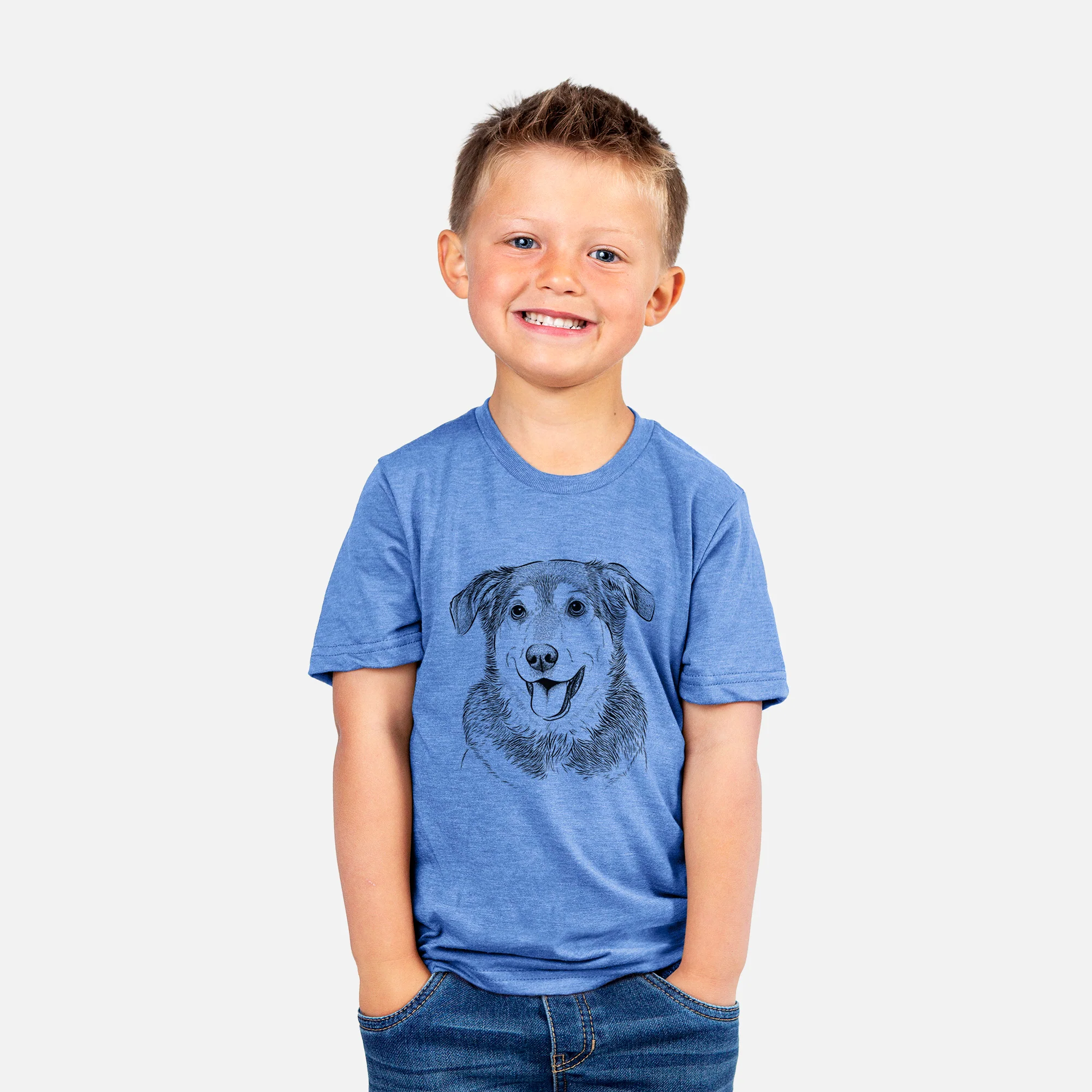 Bare Lance the Lab/Shepherd Mix - Kids/Youth/Toddler Shirt - Image 4