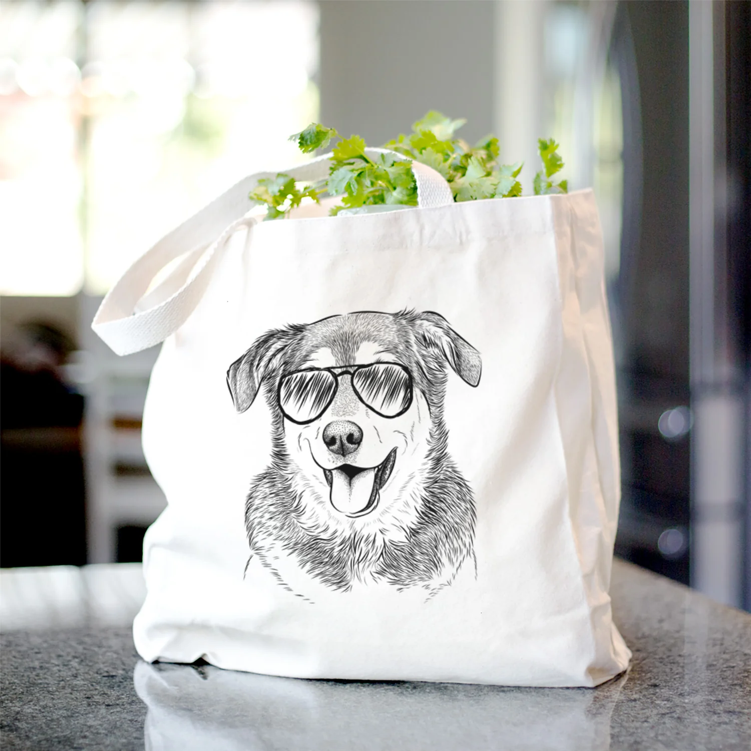Lance the Lab/Shepherd Mix - Tote Bag - Image 2