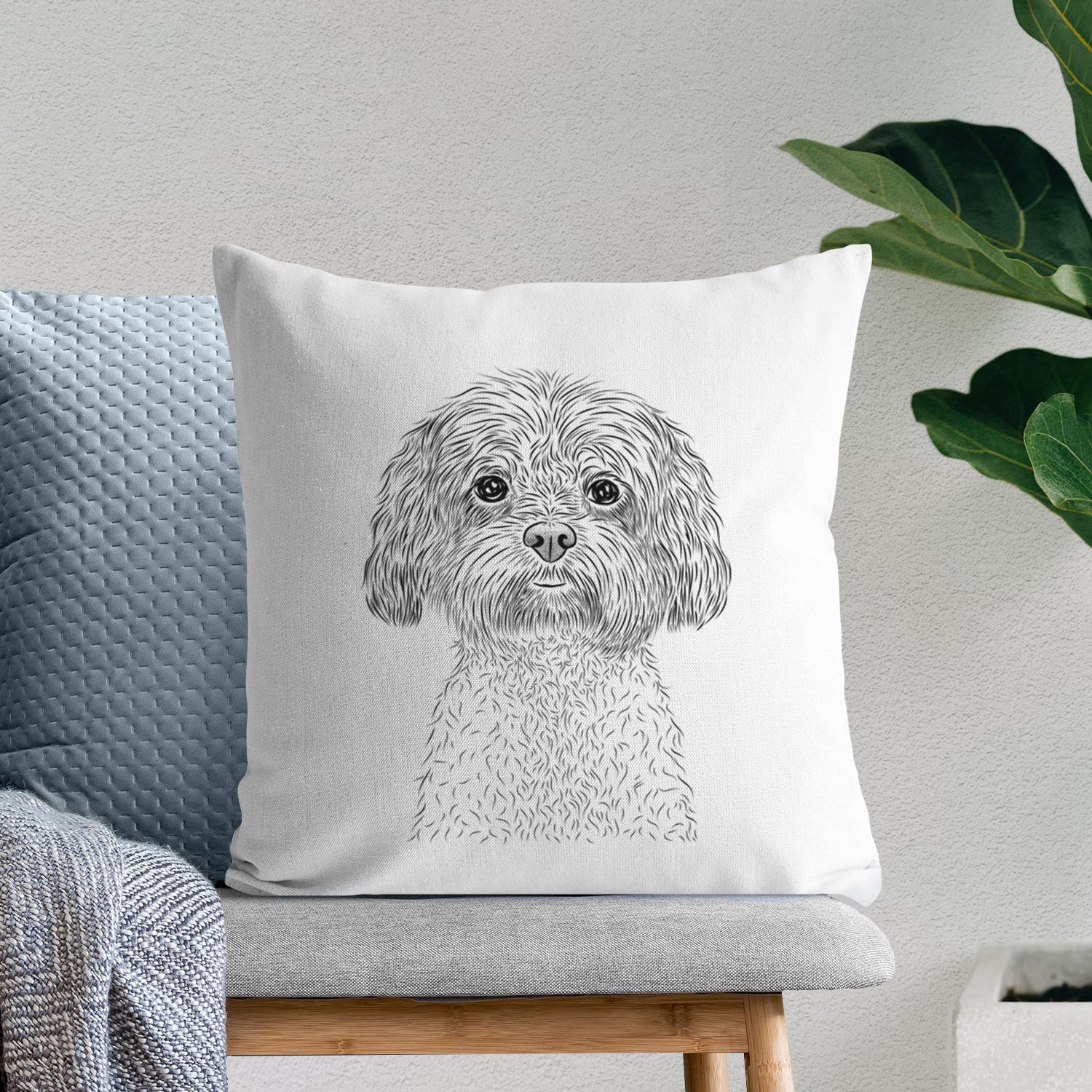 Lane the Lhasa Apso - Throw Pillow Cover - Image 6