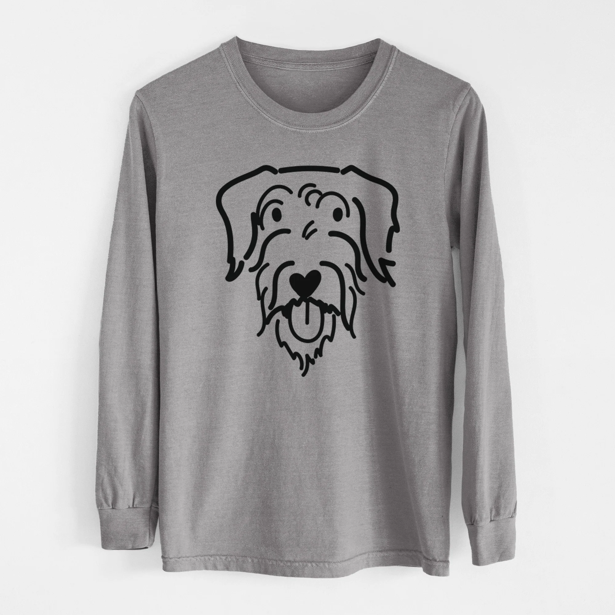Love Always Doodle - Dug - Heavyweight 100% Cotton Long Sleeve