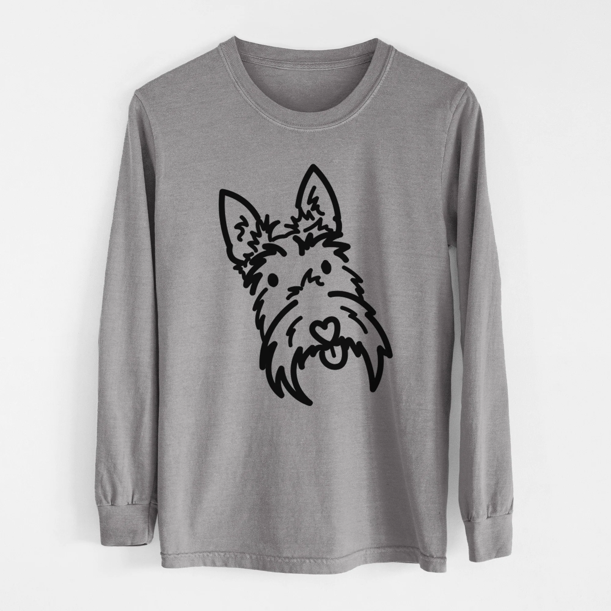 Love Always Scottish Terrier - Thistle - Heavyweight 100% Cotton Long Sleeve - Image 5