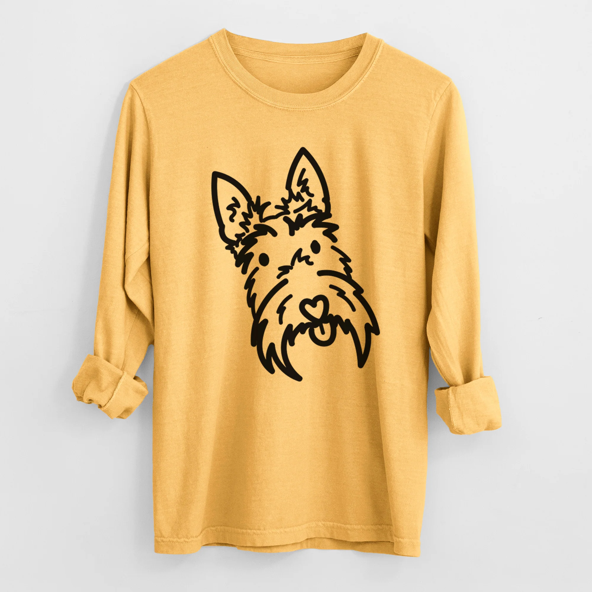 Love Always Scottish Terrier - Thistle - Heavyweight 100% Cotton Long Sleeve - Image 6