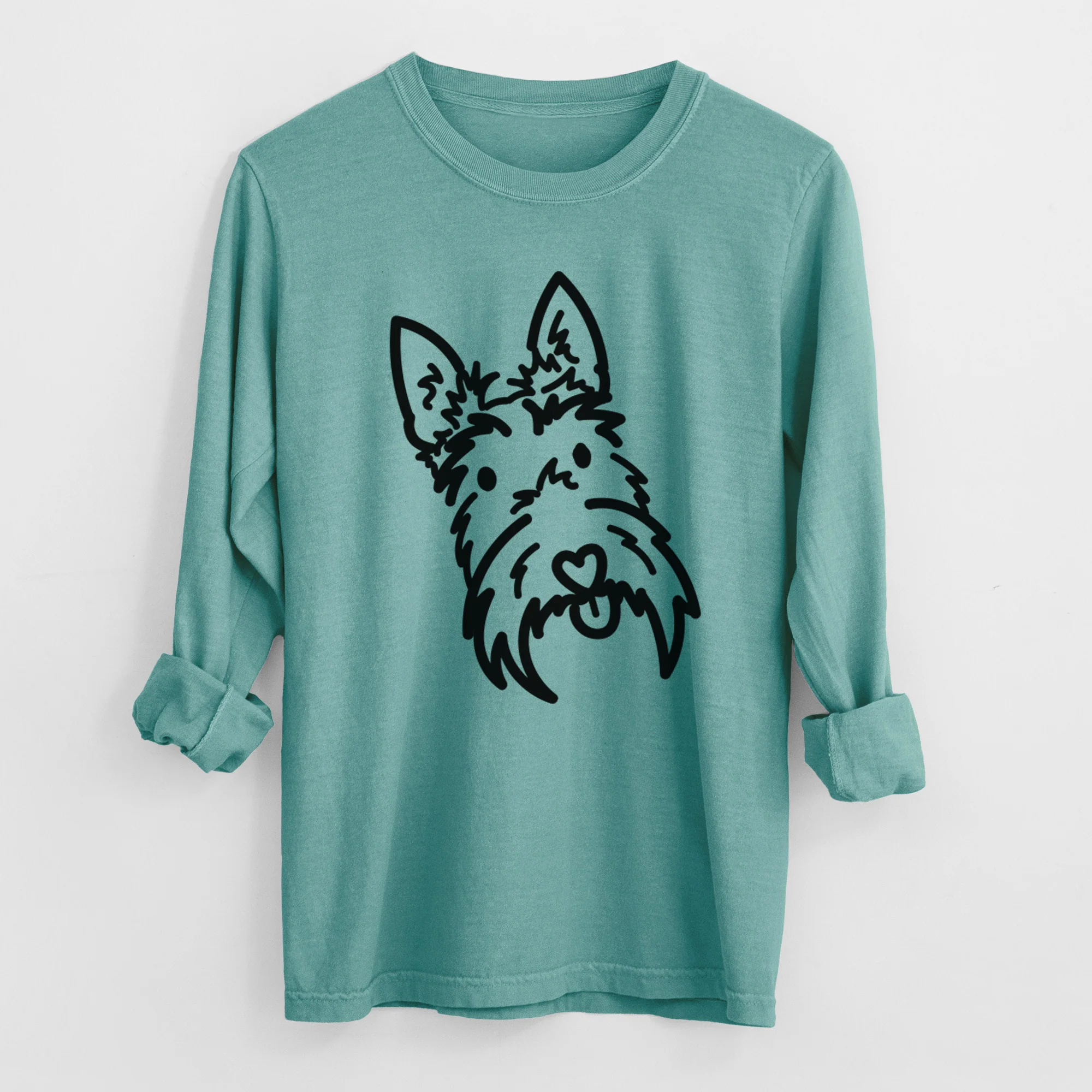 Love Always Scottish Terrier - Thistle - Heavyweight 100% Cotton Long Sleeve - Image 8
