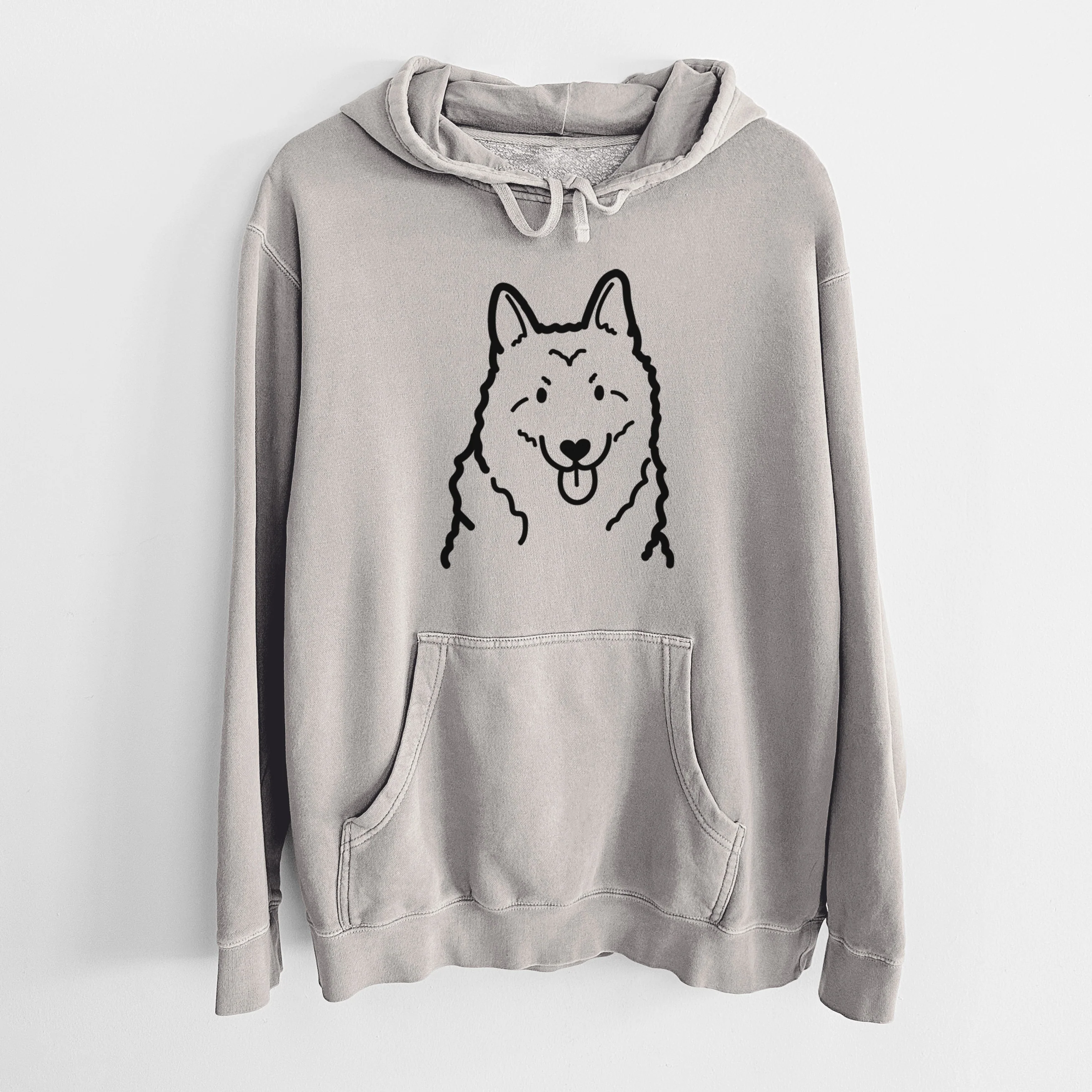 Love Always Norwegian Elkhound - Unisex Pigment Dyed Hoodie - Image 11