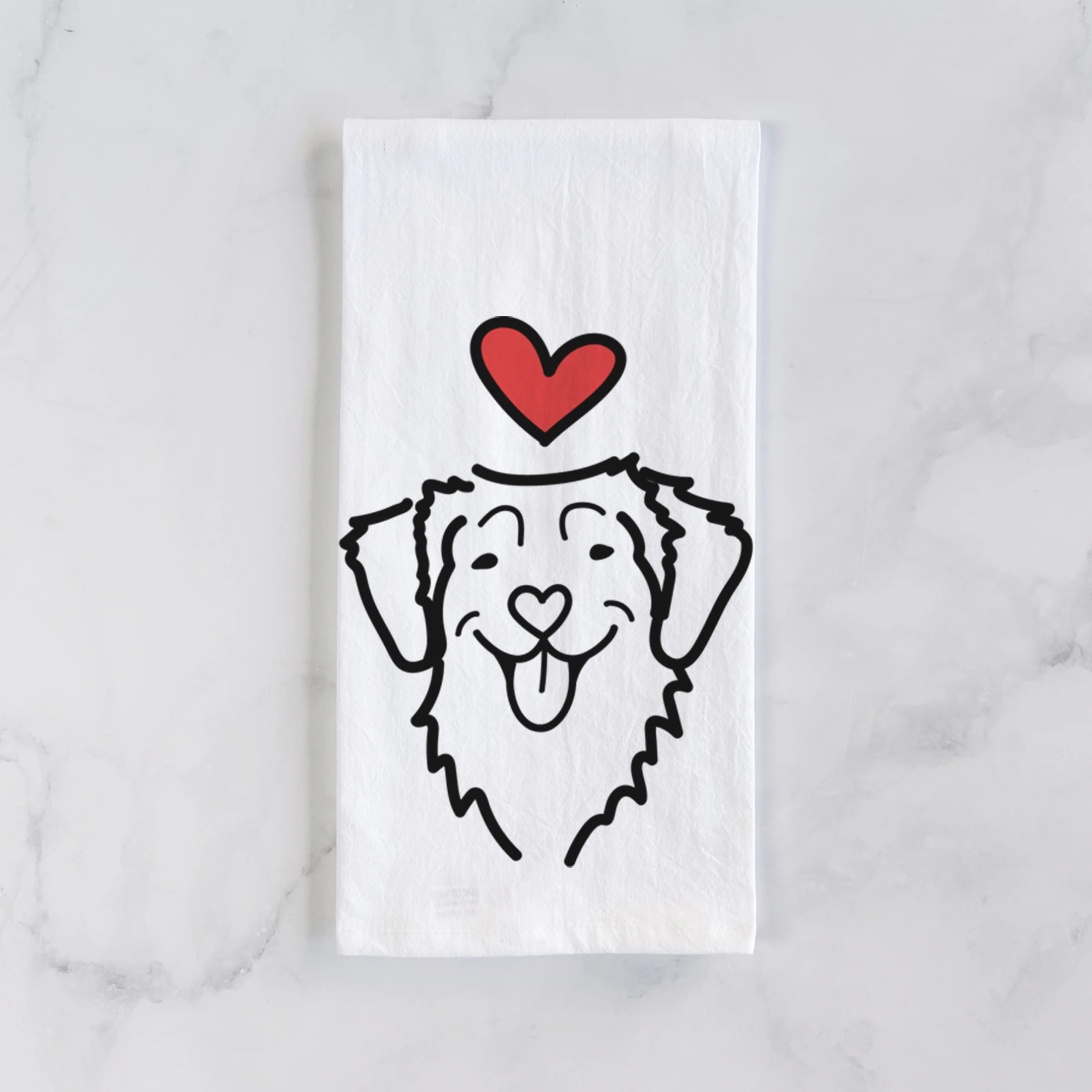 Love Always Nova Scotia Duck Tolling Retriever - Tea Towel - Image 2