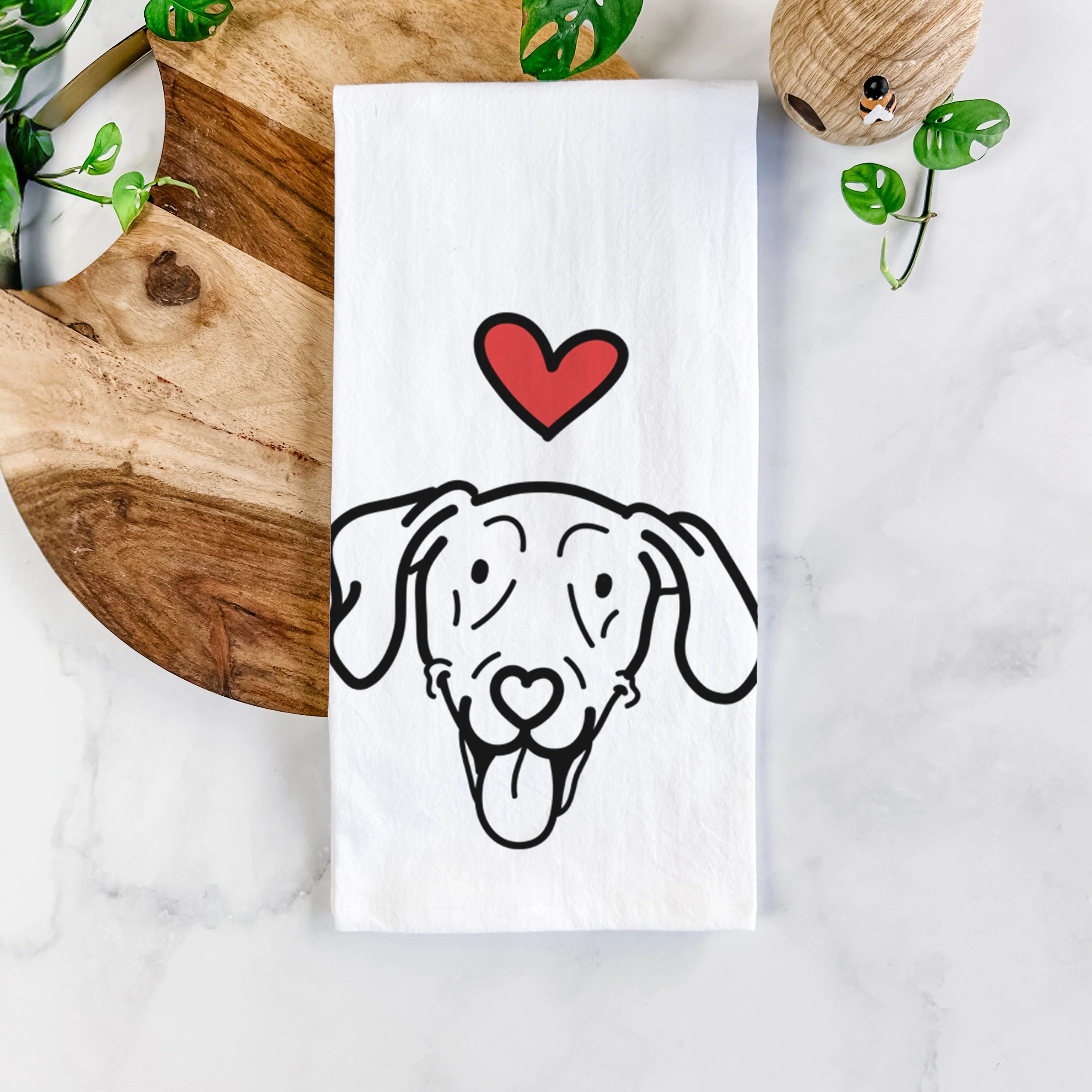 Love Always Weimaraner - Paco Lobo - Tea Towel - Image 5