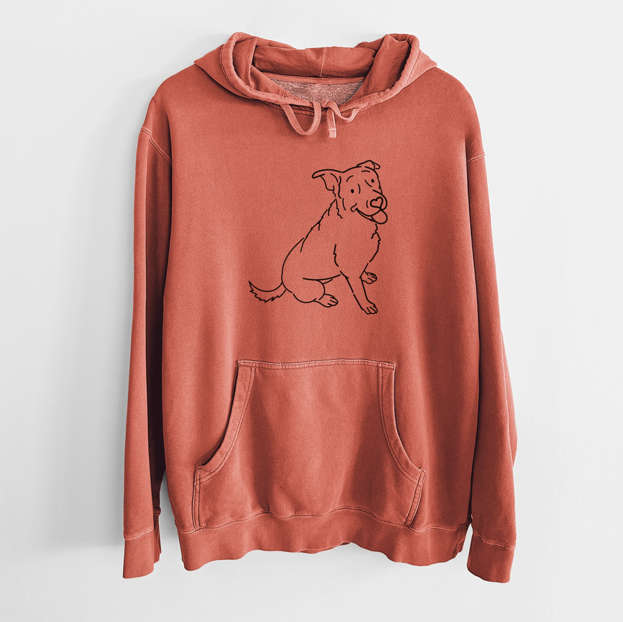 Love Always Rottweiler Mix - Rocky - Unisex Pigment Dyed Hoodie - Image 15
