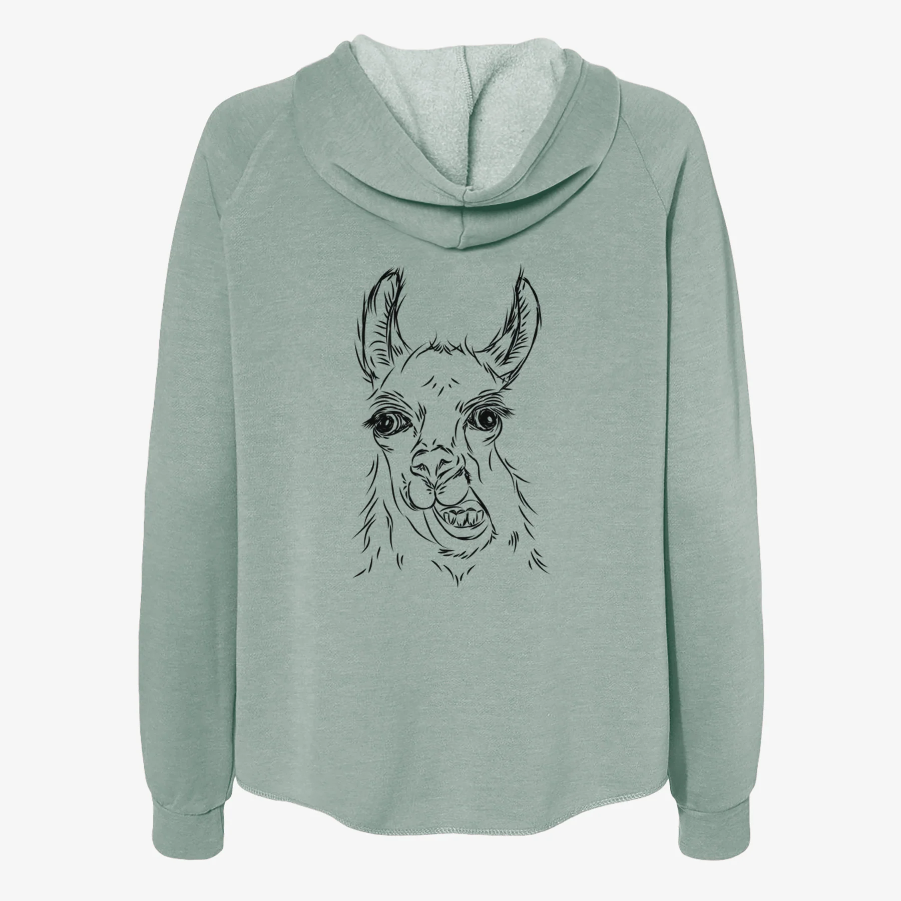 Larry the Llama - Women's Cali Wave Zip-Up Sweatshirt - Image 4