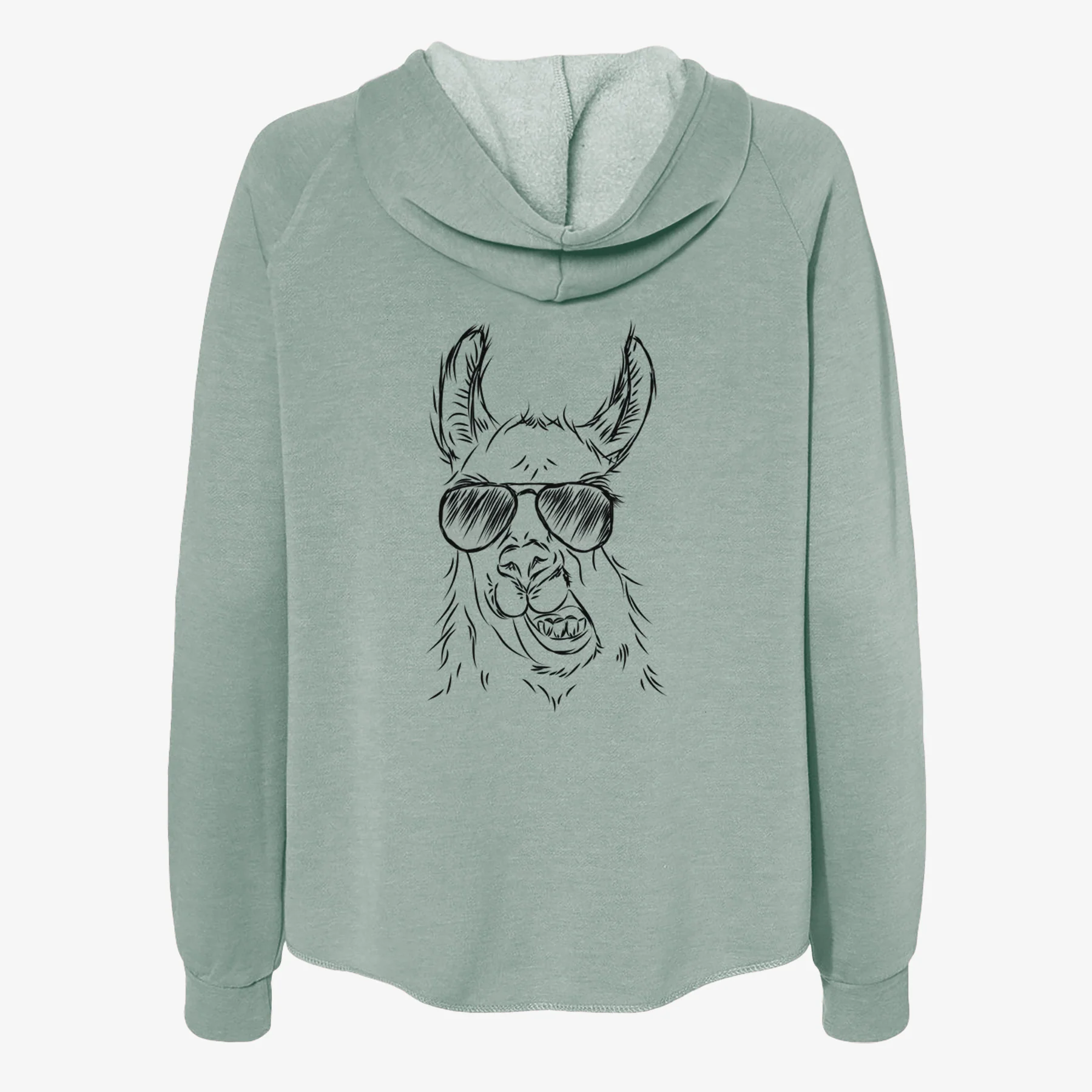 Larry the Llama - Women's Cali Wave Zip-Up Sweatshirt - Image 7