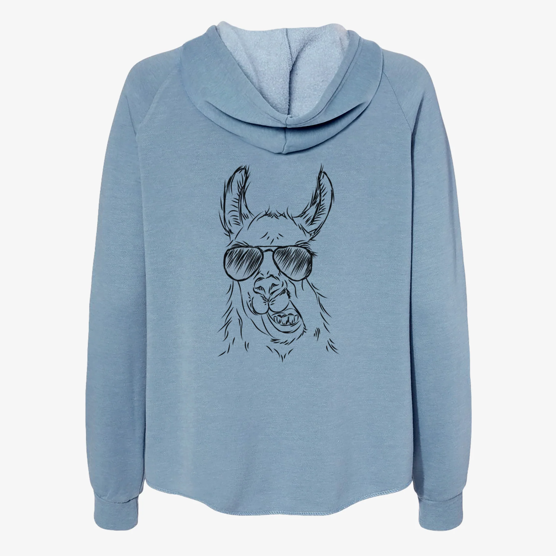 Larry the Llama - Women's Cali Wave Zip-Up Sweatshirt - Image 9