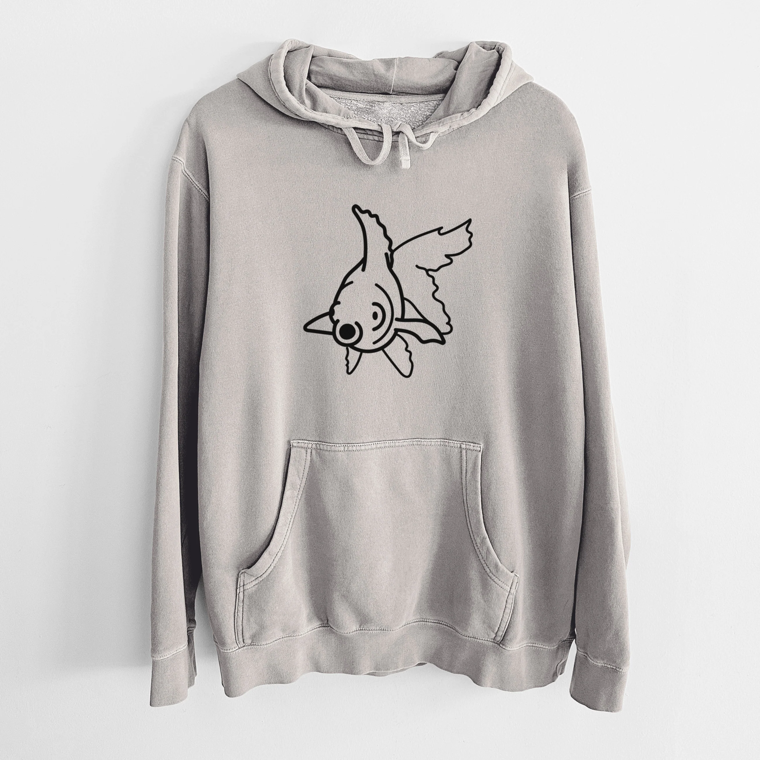 Love Always Goldfish - Ruby - Unisex Pigment Dyed Hoodie - Image 11