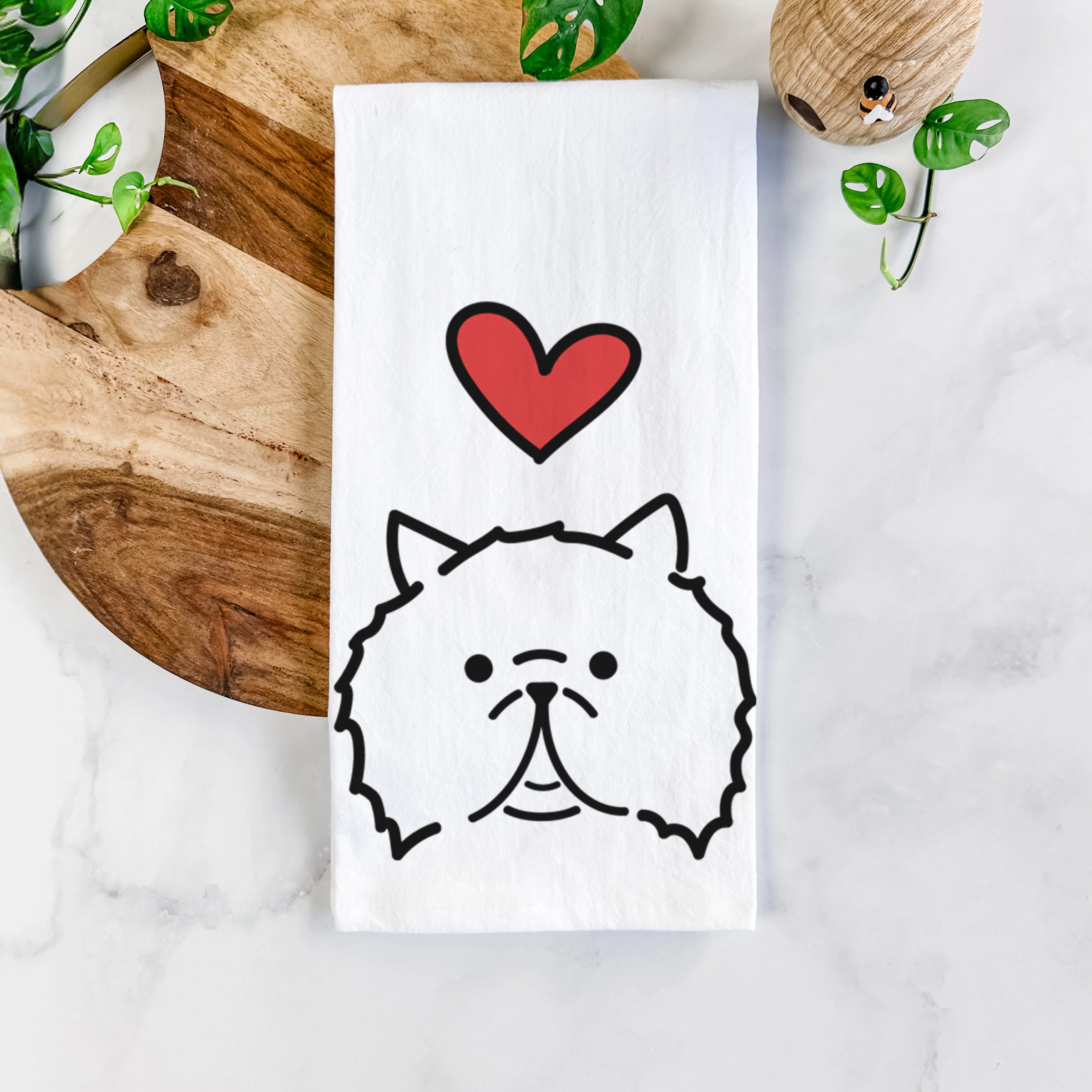 Love Always Persian Cat - Smoosh - Tea Towel - Image 5