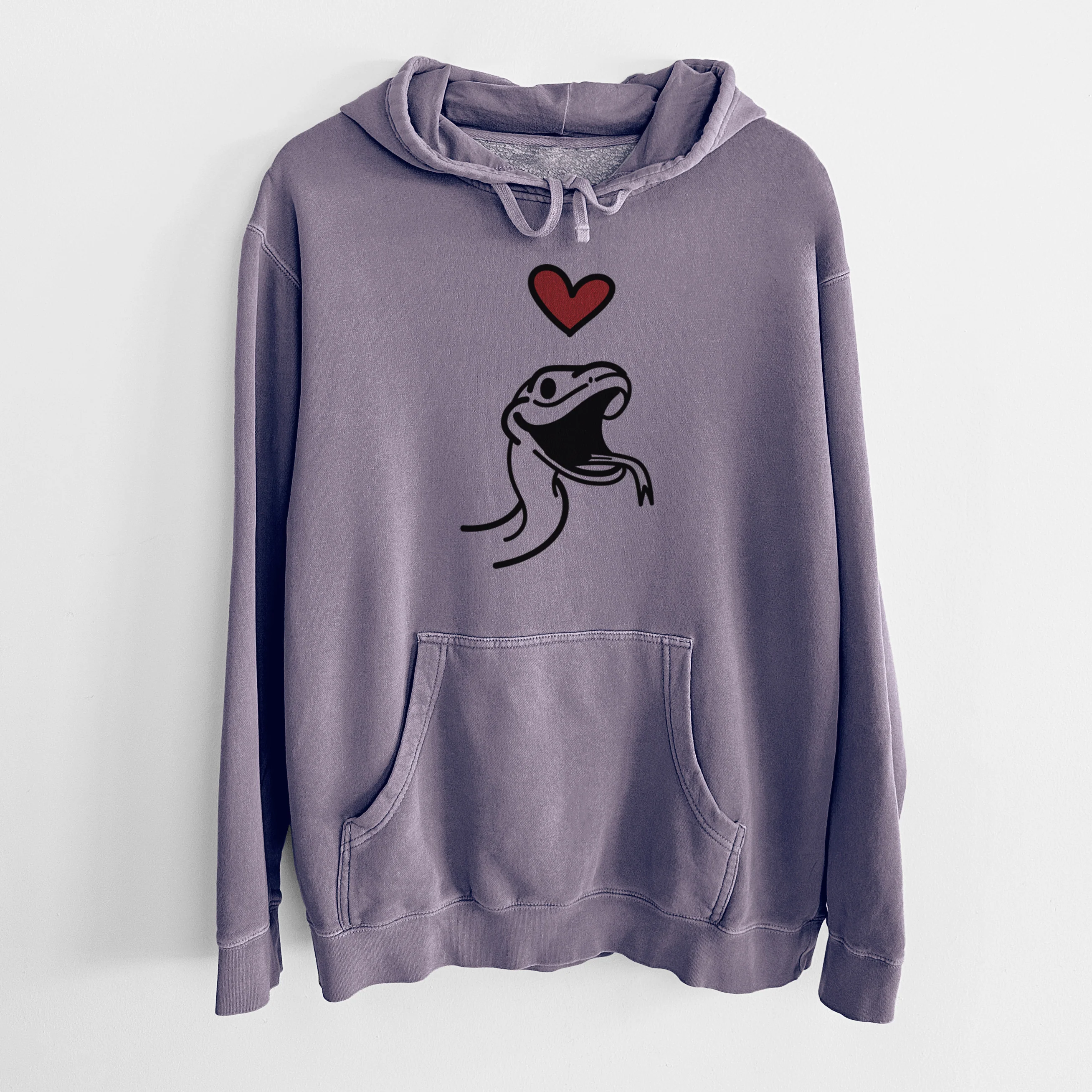 Love Always Snake - Spike - Unisex Pigment Dyed Hoodie - Image 9