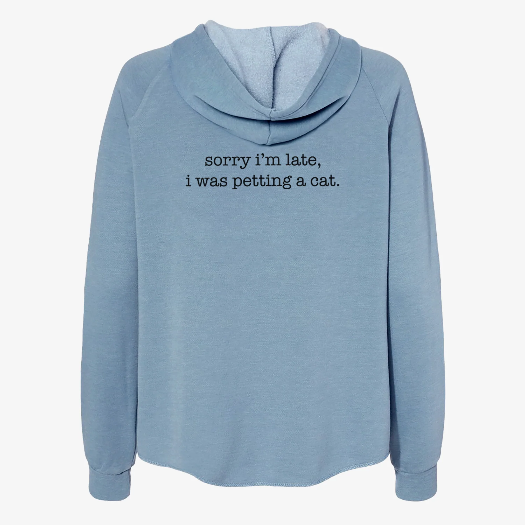 Sorry I'm Late I Was Petting a Cat - Women's Cali Wave Zip-Up Sweatshirt - Image 6