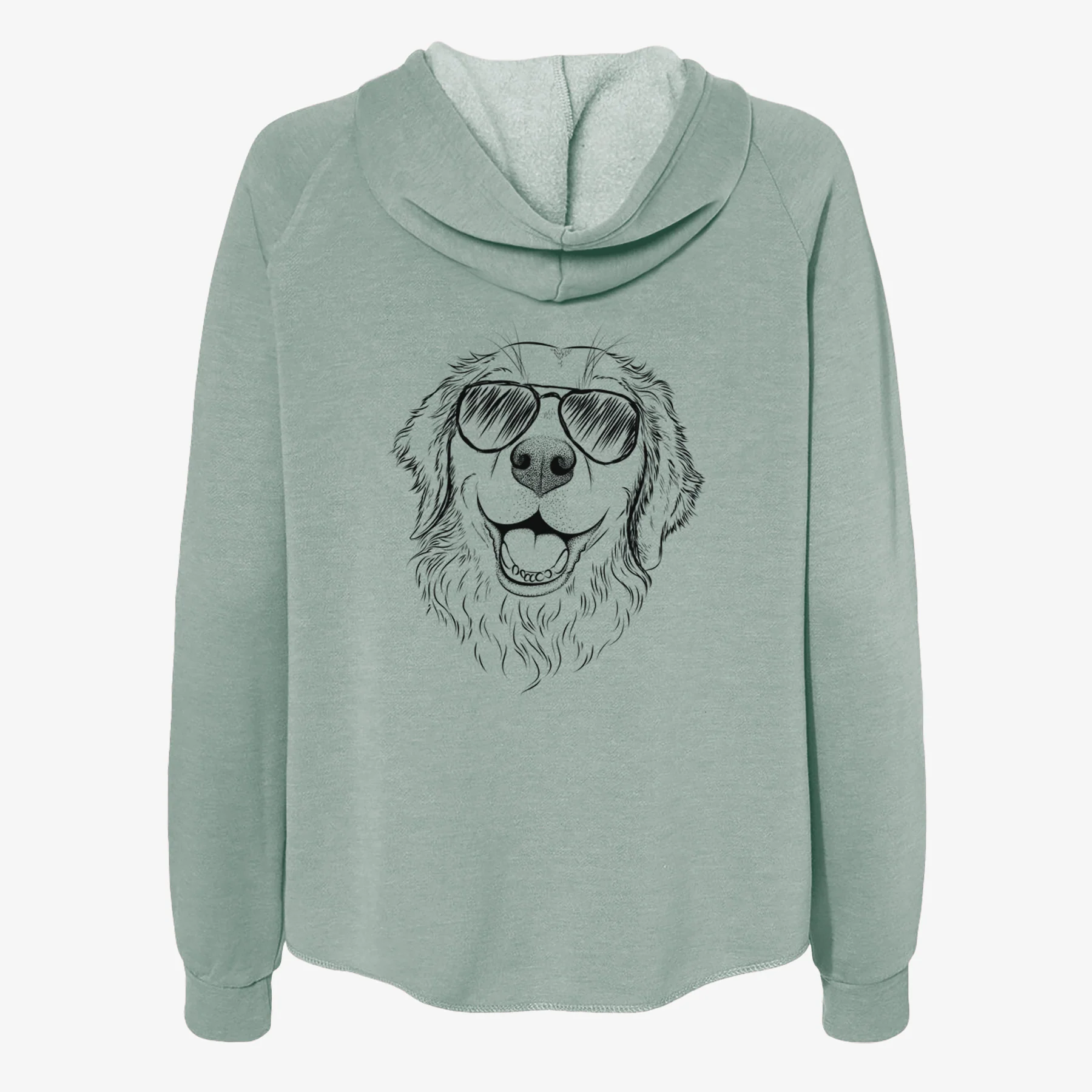 Legend the Golden Retriever - Women's Cali Wave Zip-Up Sweatshirt - Image 7
