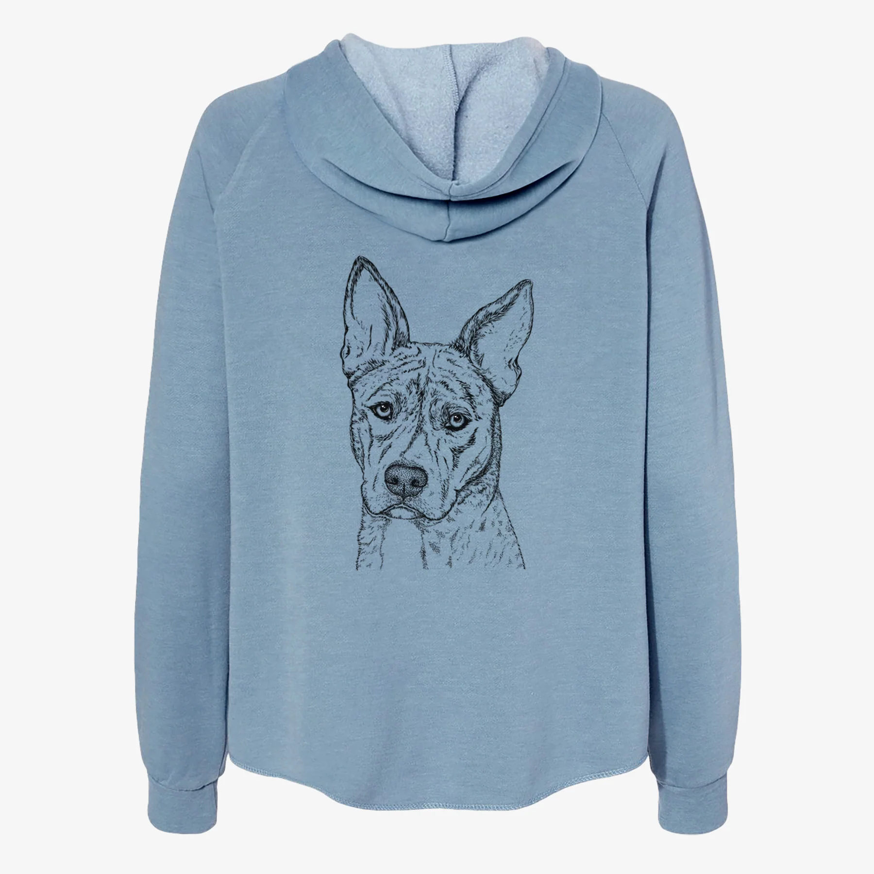 Leo the Ibizan Hound Bull Mastiff Mix - Women's Cali Wave Zip-Up Sweatshirt - Image 6