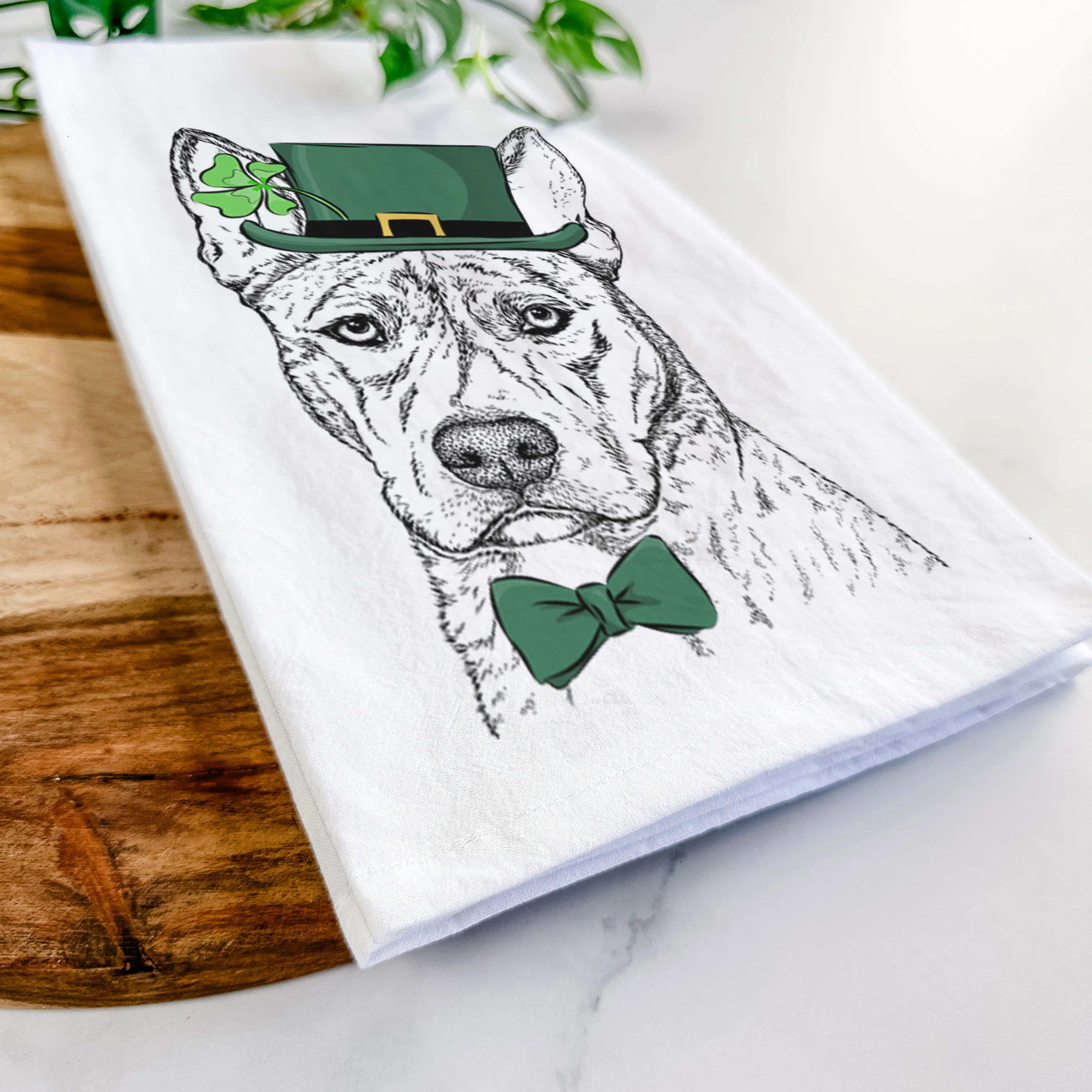 Leo the Ibizan Hound Bull Mastiff Mix Tea Towel - Image 13