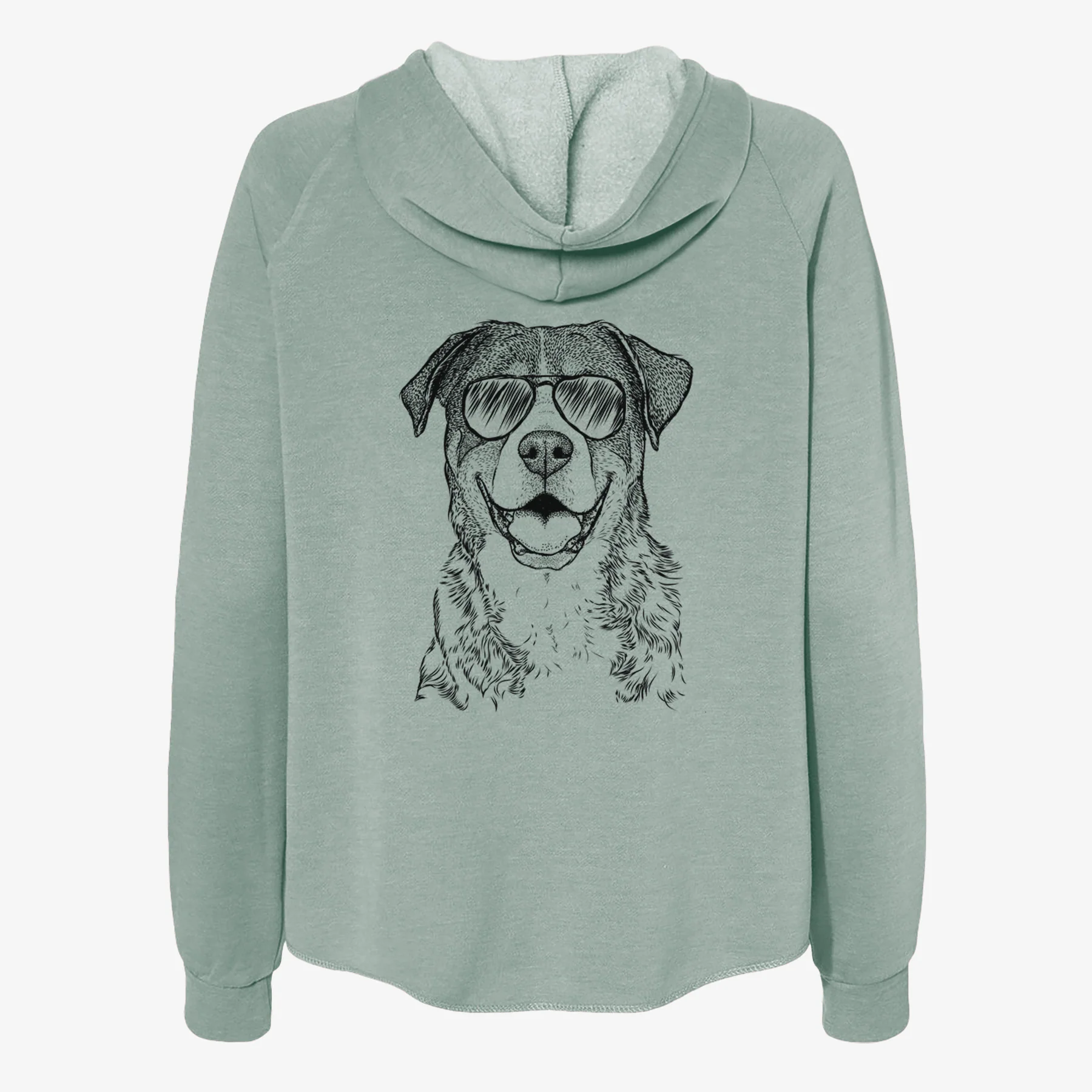 Leon the Greater Swiss Mountain Dog - Women's Cali Wave Zip-Up Sweatshirt - Image 7