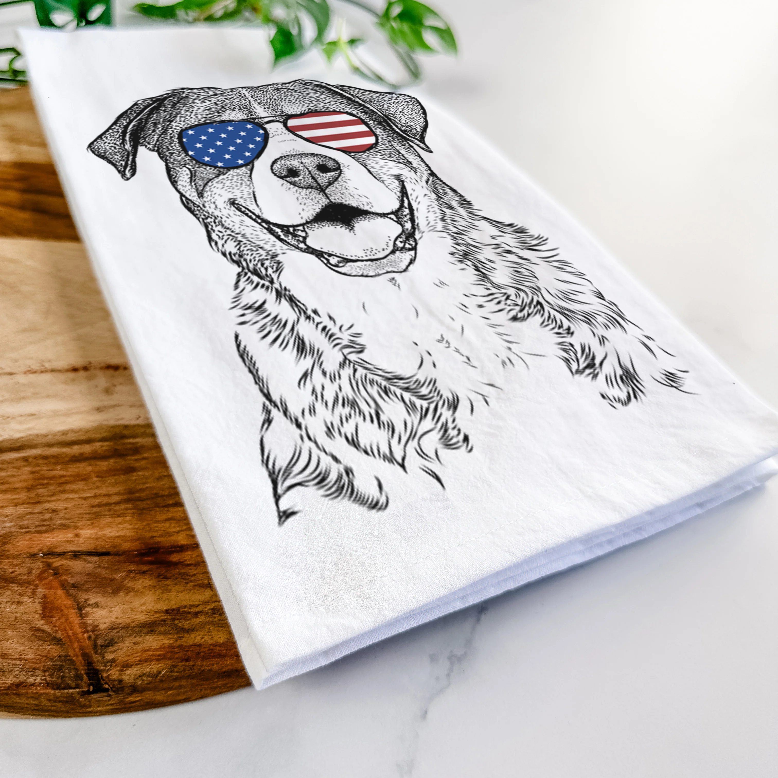 Leon the Greater Swiss Mountain Dog Tea Towel - Image 12