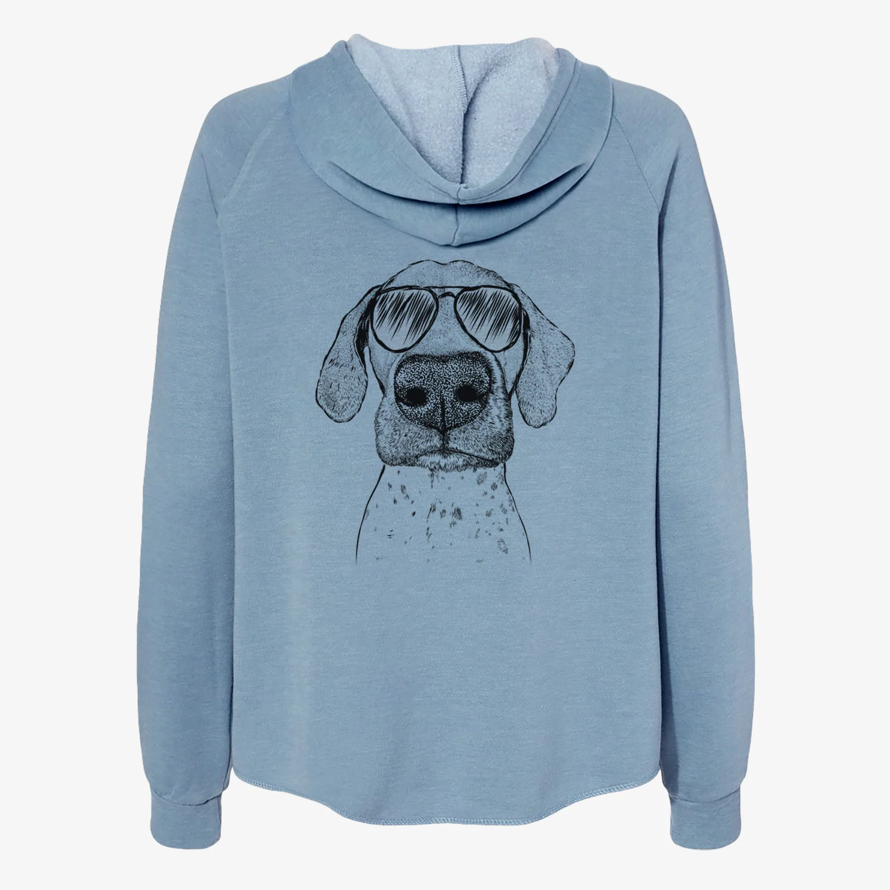 Leroy the German Shorthaired Pointer - Women's Cali Wave Zip-Up Sweatshirt - Image 9