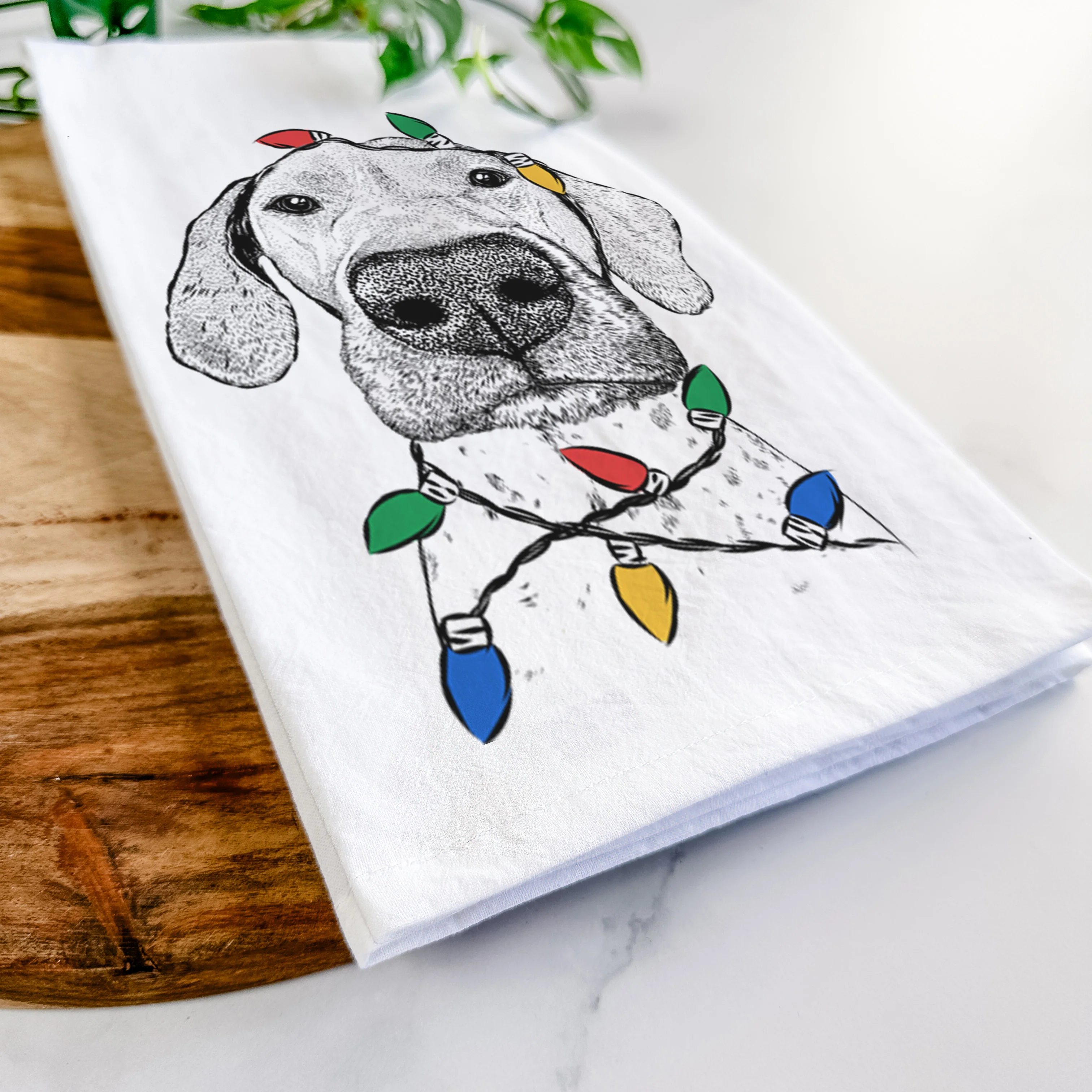 Leroy the German Shorthaired Pointer Tea Towel - Image 10