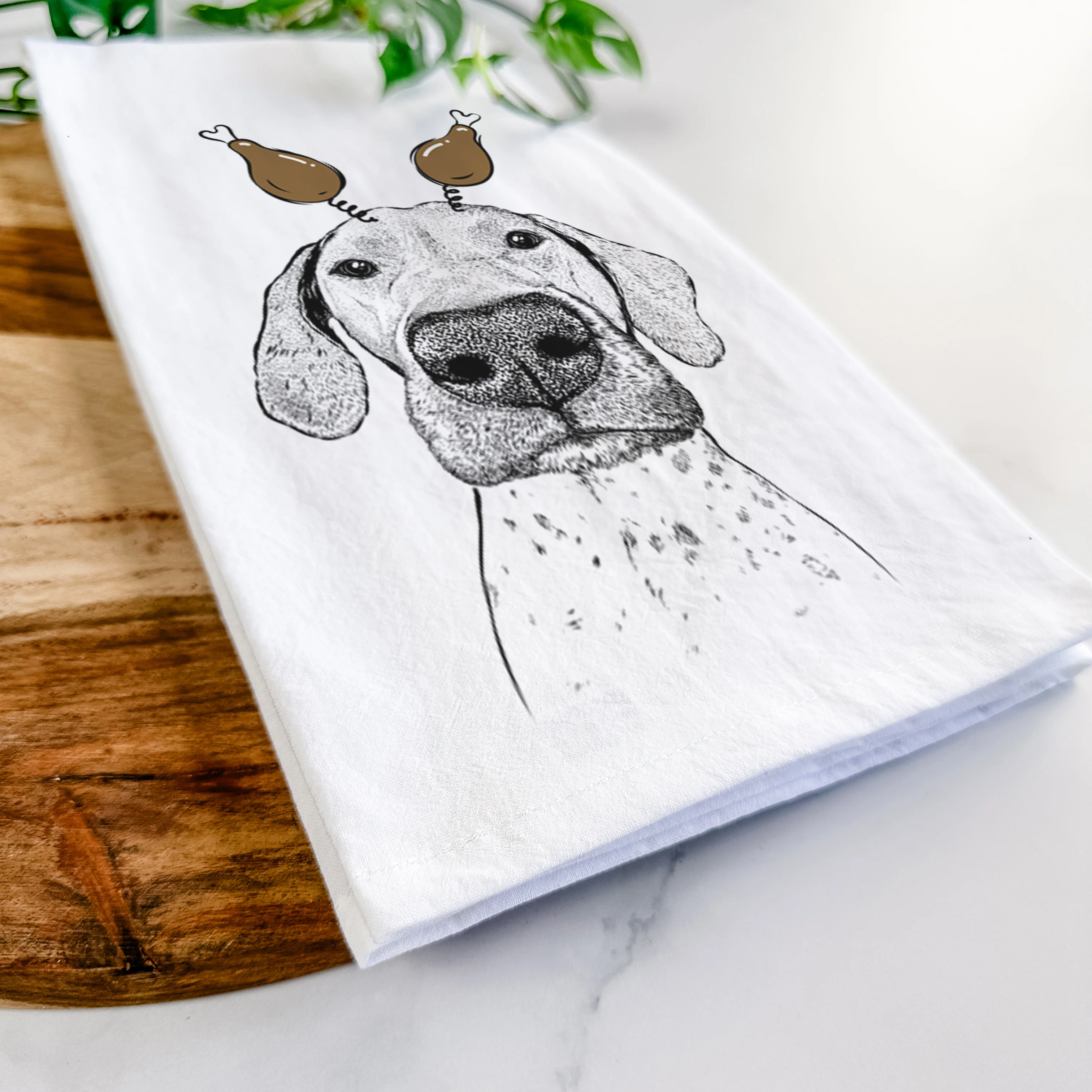 Leroy the German Shorthaired Pointer Tea Towel - Image 11