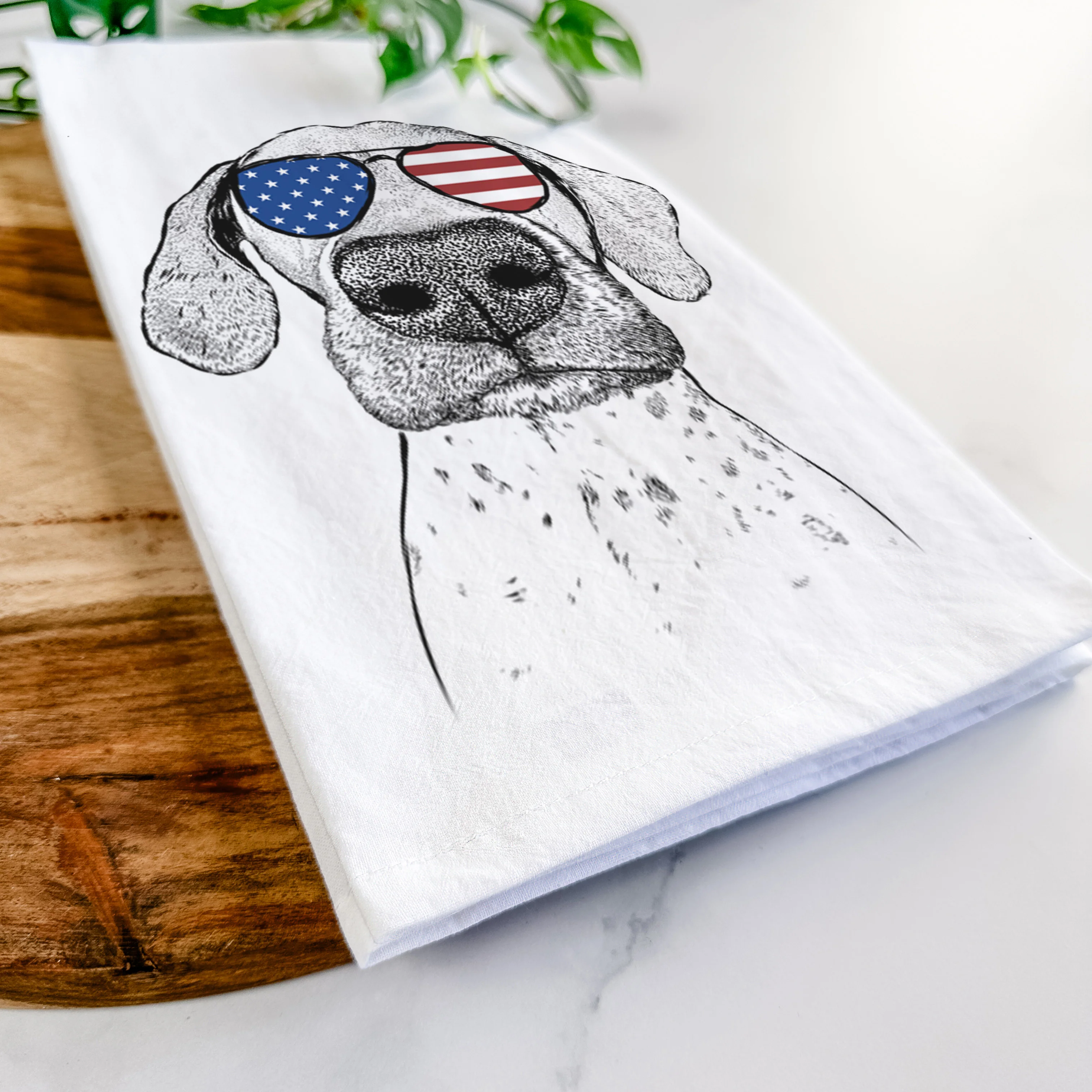 Leroy the German Shorthaired Pointer Tea Towel - Image 12