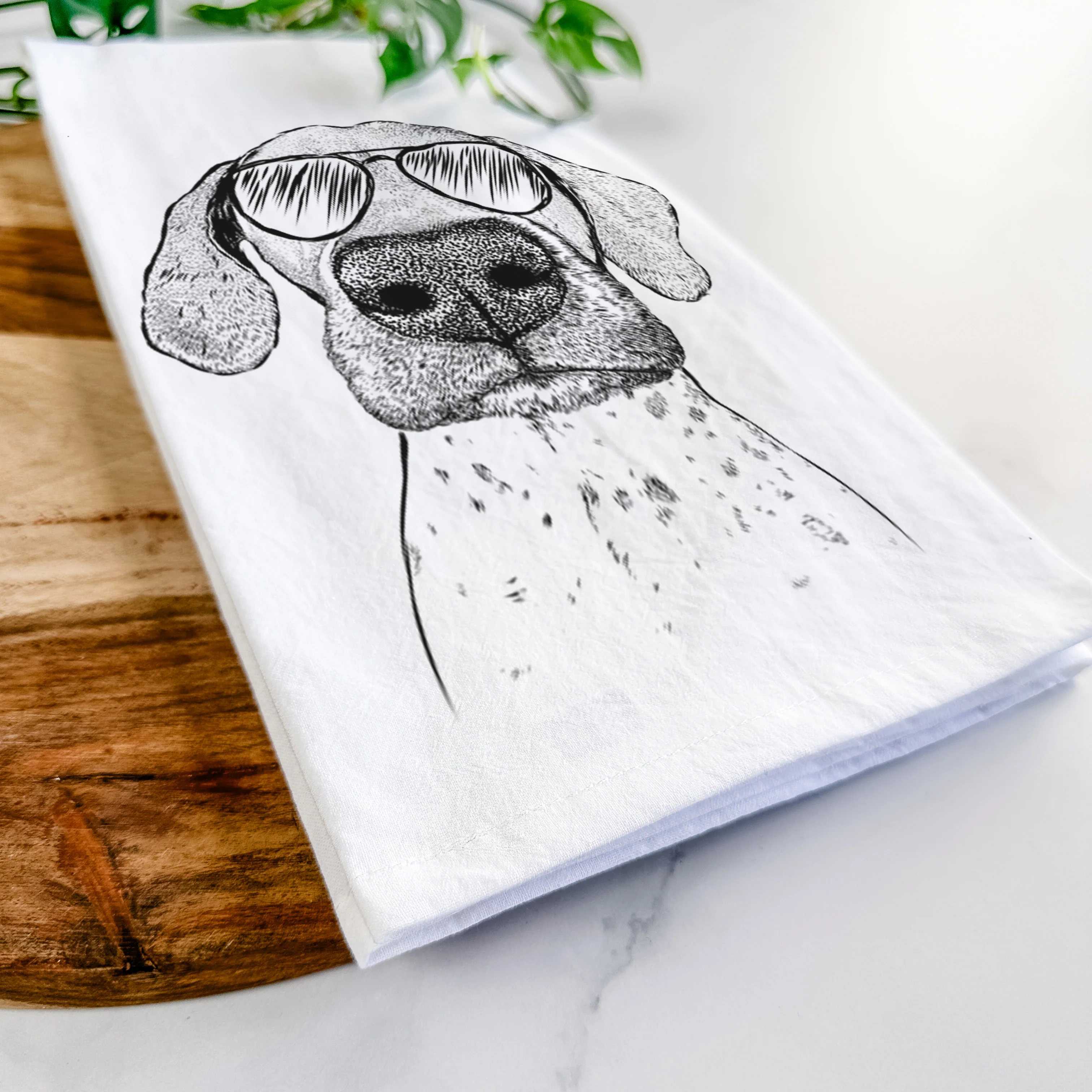 Leroy the German Shorthaired Pointer Tea Towel - Image 6