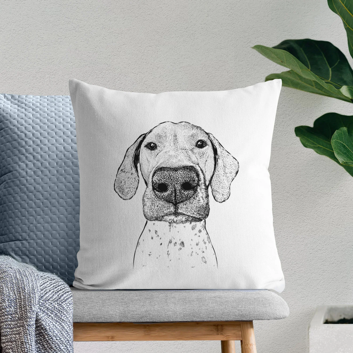 Leroy the German Shorthaired Pointer - Throw Pillow Cover - Image 6