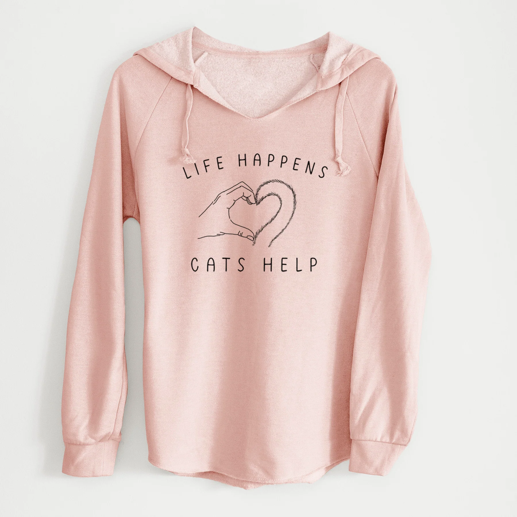 Life Happens Cats Help - Cali Wave Hooded Sweatshirt - Image 5