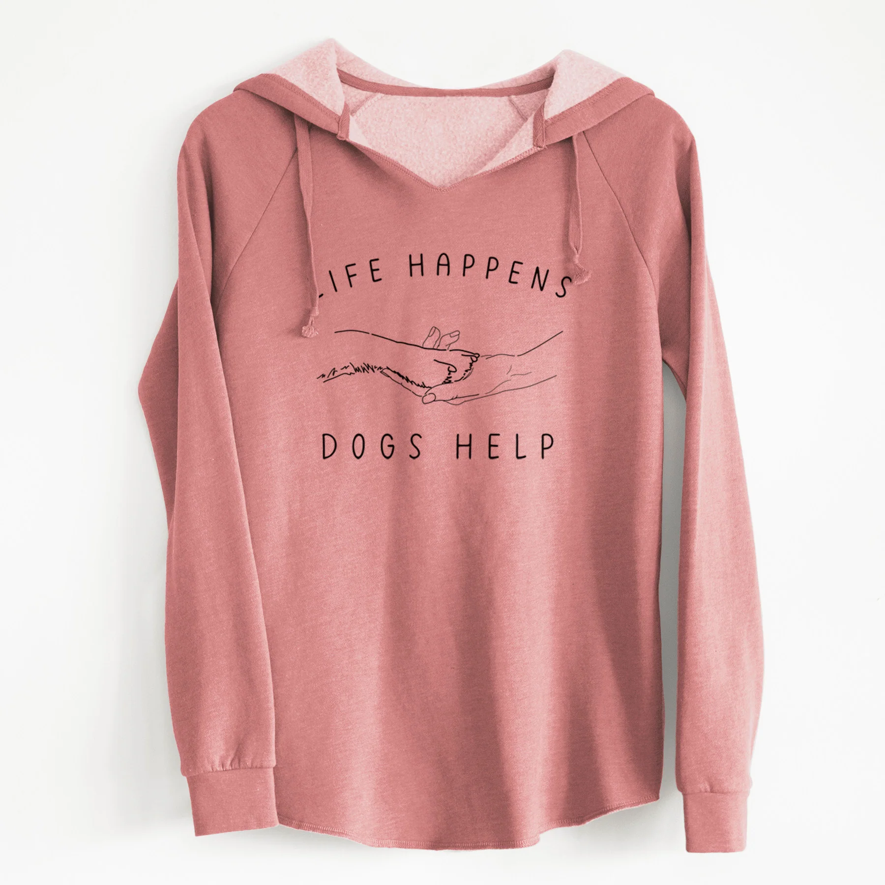 Life Happens Dogs Help - Paw - Cali Wave Hooded Sweatshirt - Image 6