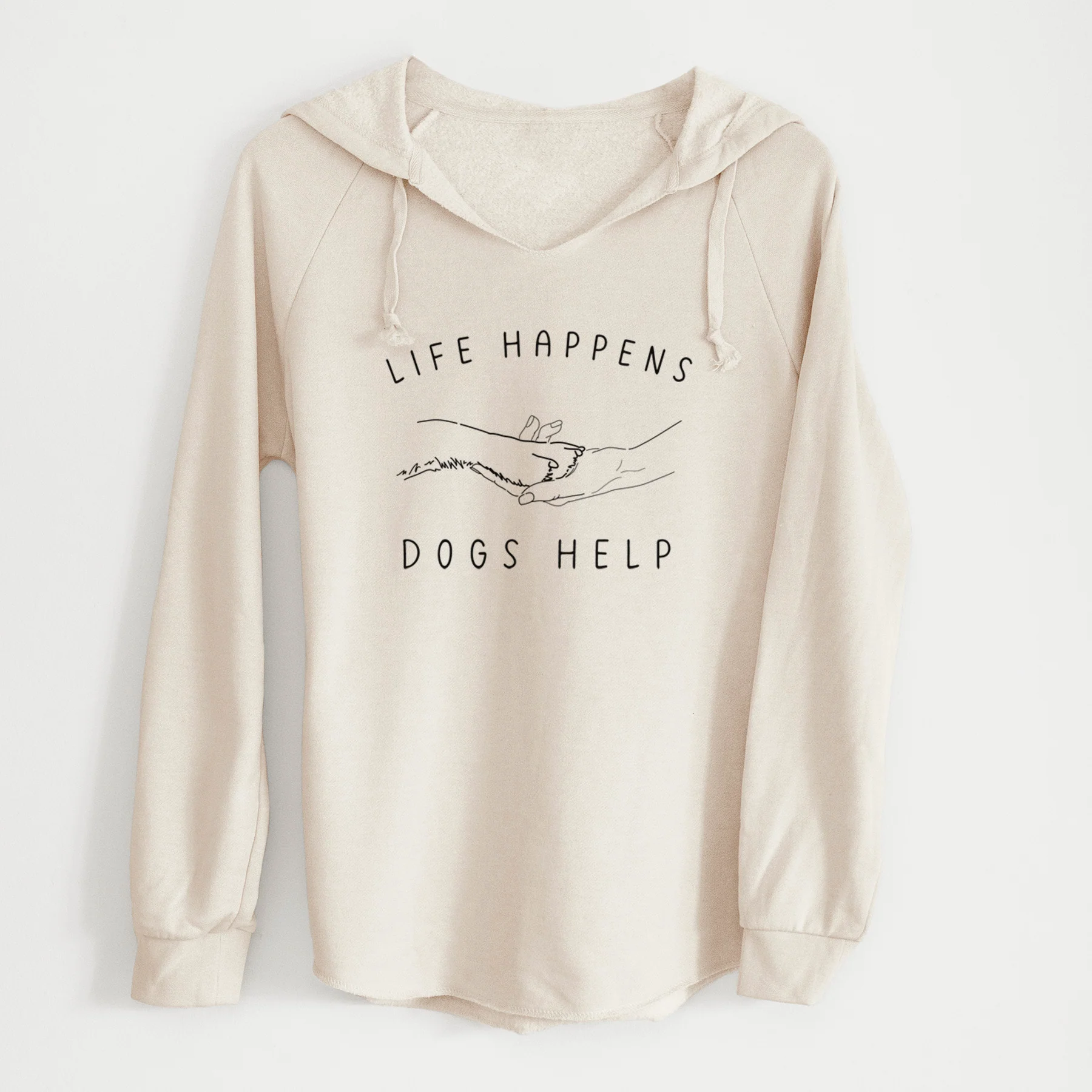 Life Happens Dogs Help - Paw - Cali Wave Hooded Sweatshirt - Image 7