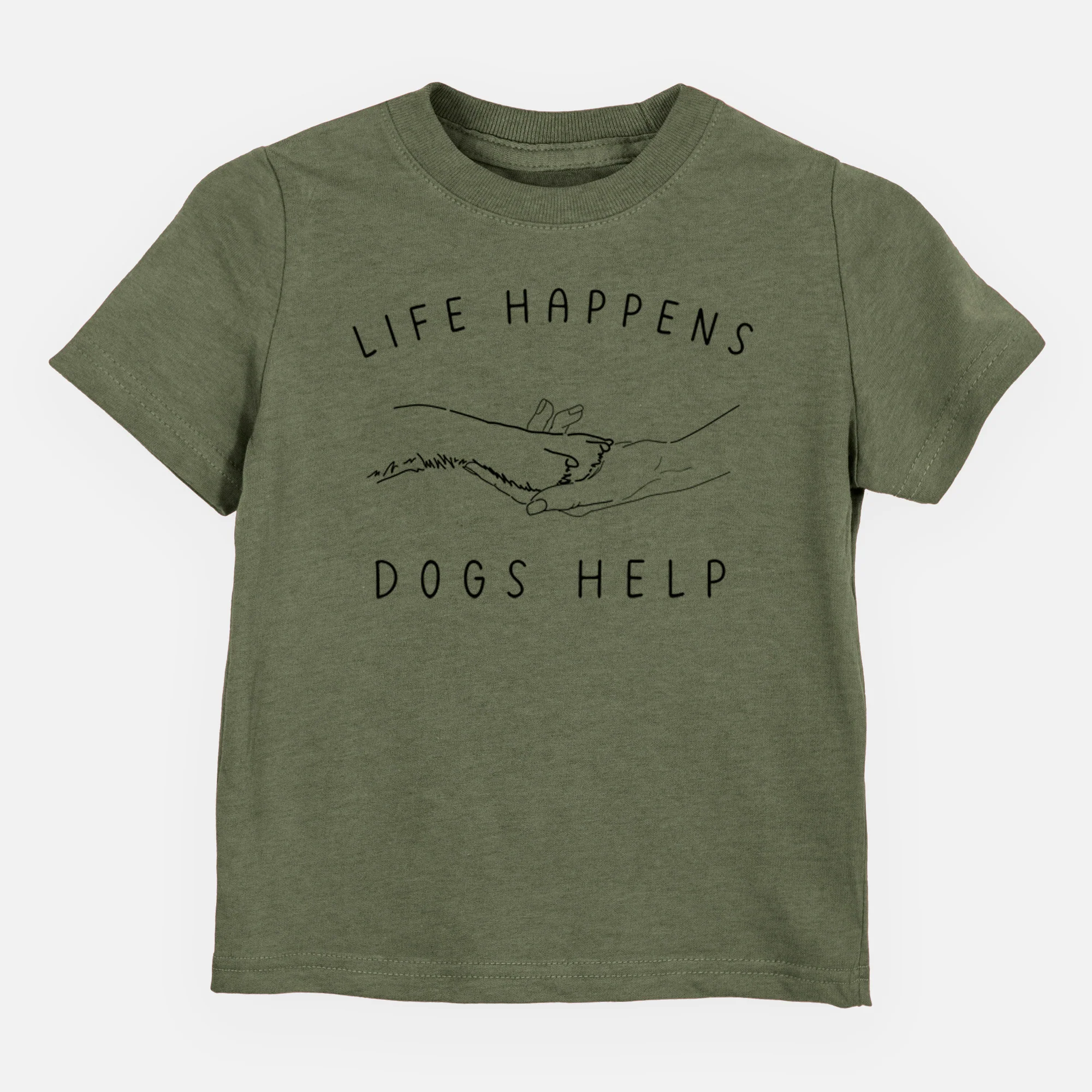 Life Happens Dogs Help - Paw - Kids/Youth/Toddler Shirt - Image 4
