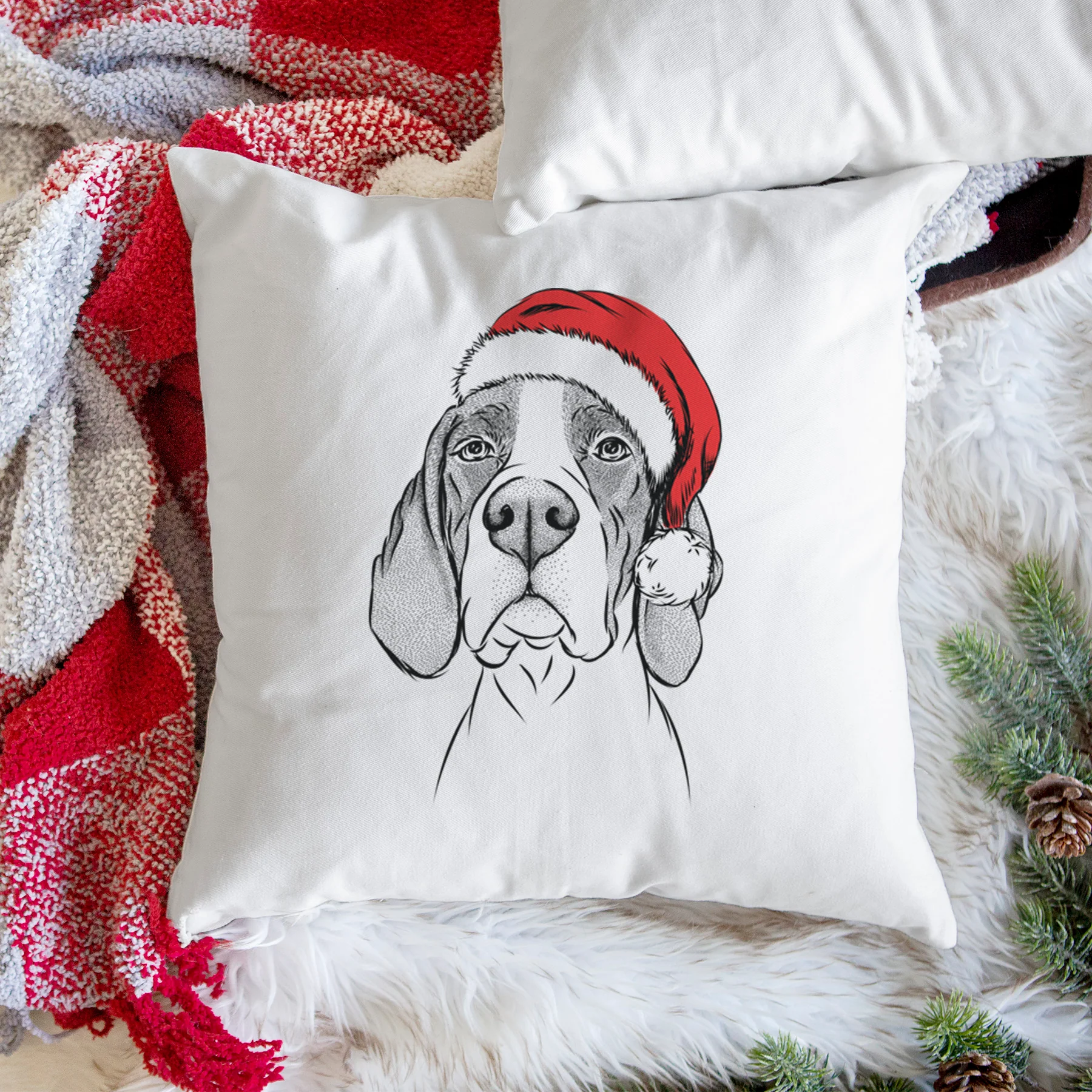 Liam the English Pointer - Throw Pillow Cover - Image 3