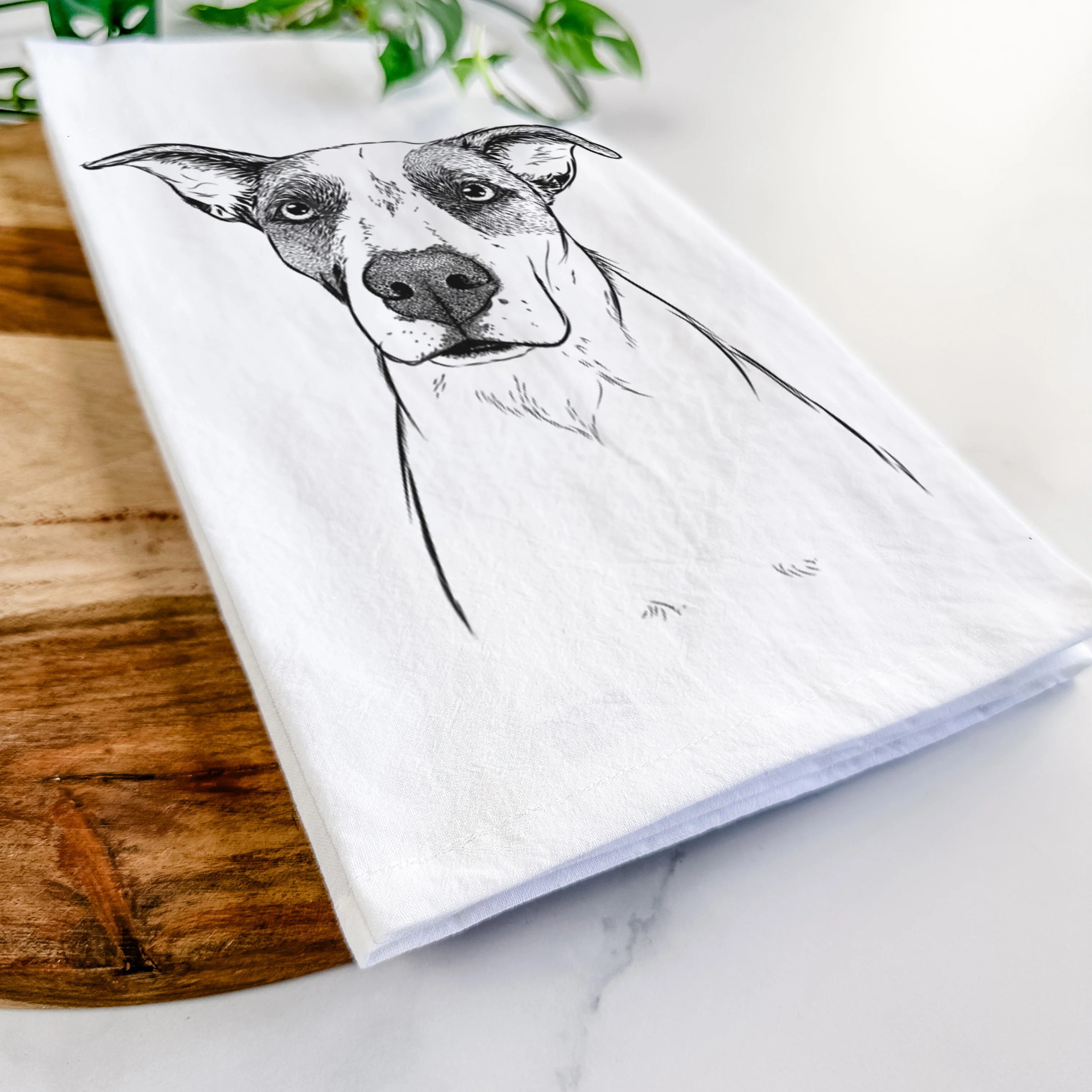 Lily the Mixed Breed Tea Towel - Image 5
