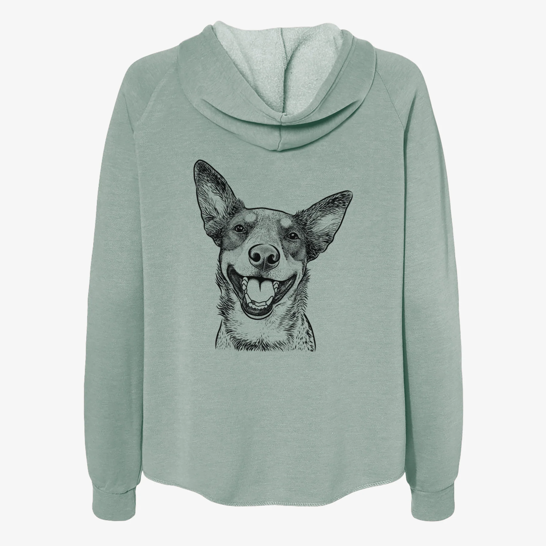 Lily the Australian Cattle Dog - Women's Cali Wave Zip-Up Sweatshirt - Image 4