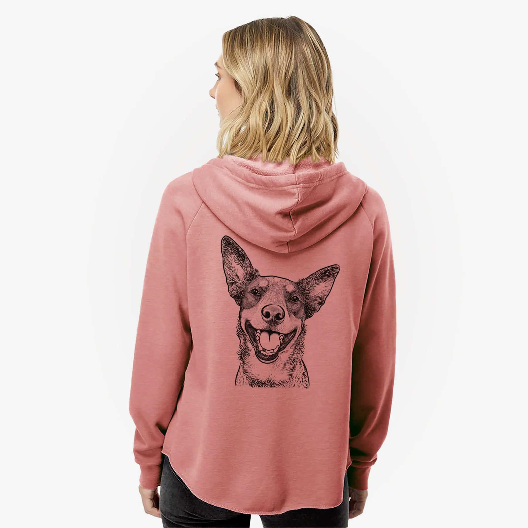 Lily the Australian Cattle Dog - Women's Cali Wave Zip-Up Sweatshirt - Image 5