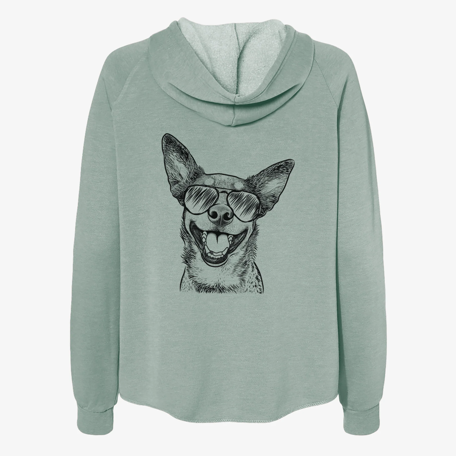 Lily the Australian Cattle Dog - Women's Cali Wave Zip-Up Sweatshirt - Image 7